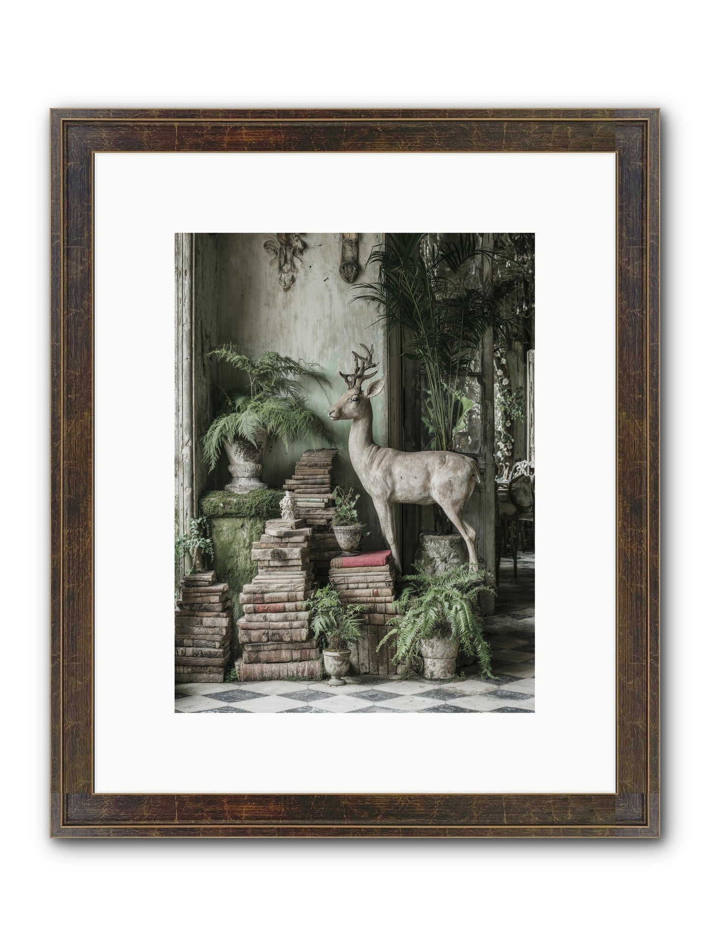 Lyrical Framed Print - Slimwoods Black/Gold 9x12