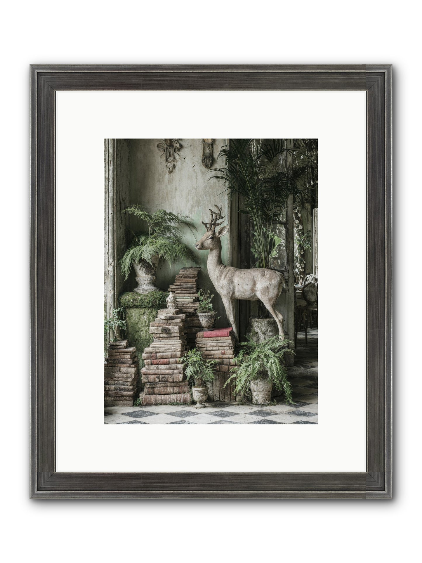 Lyrical Framed Print - Slimwoods Black/Silver 9x12