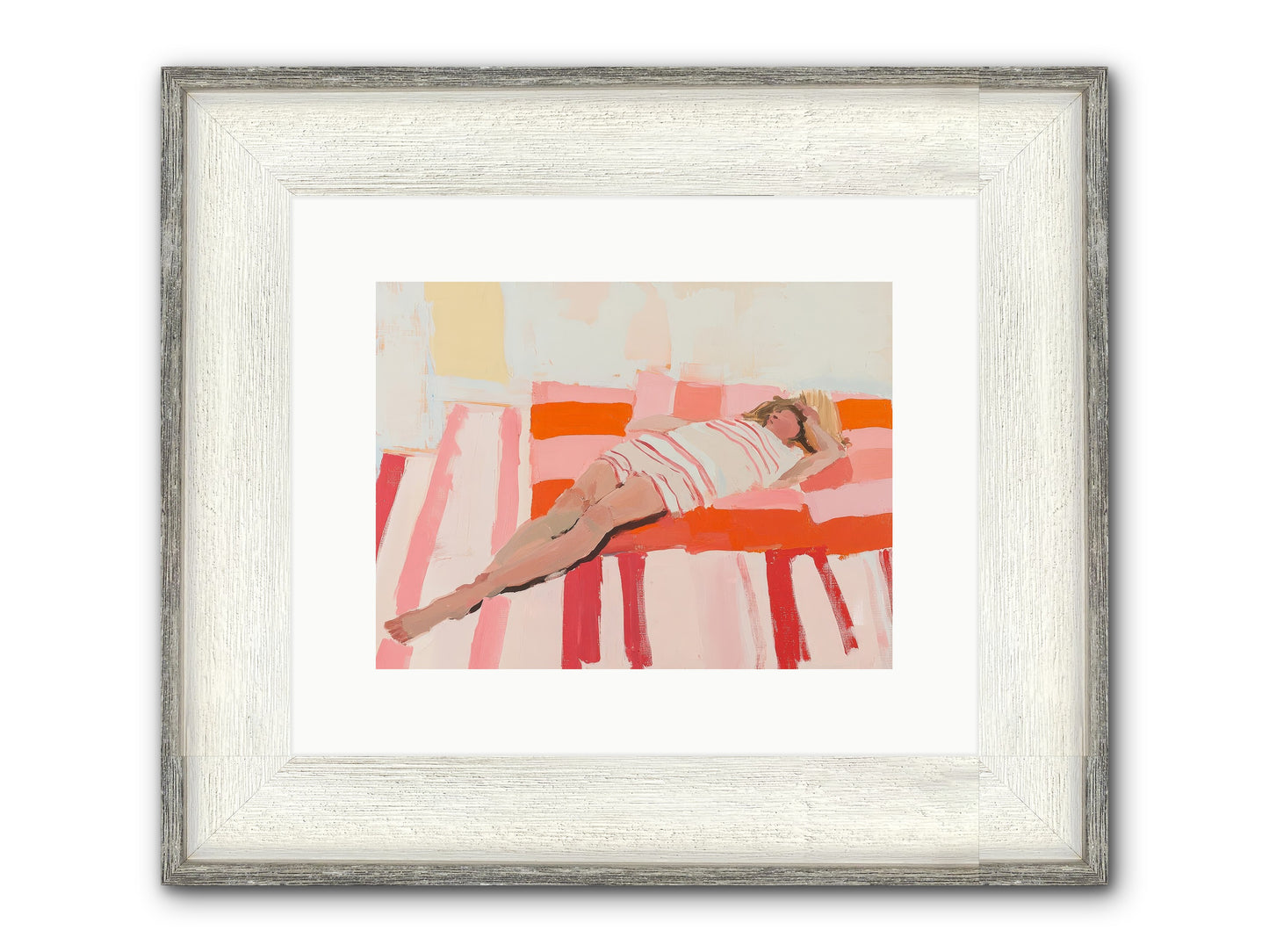 Madame Montague's Rest Framed Print - Driftwood White 12x9