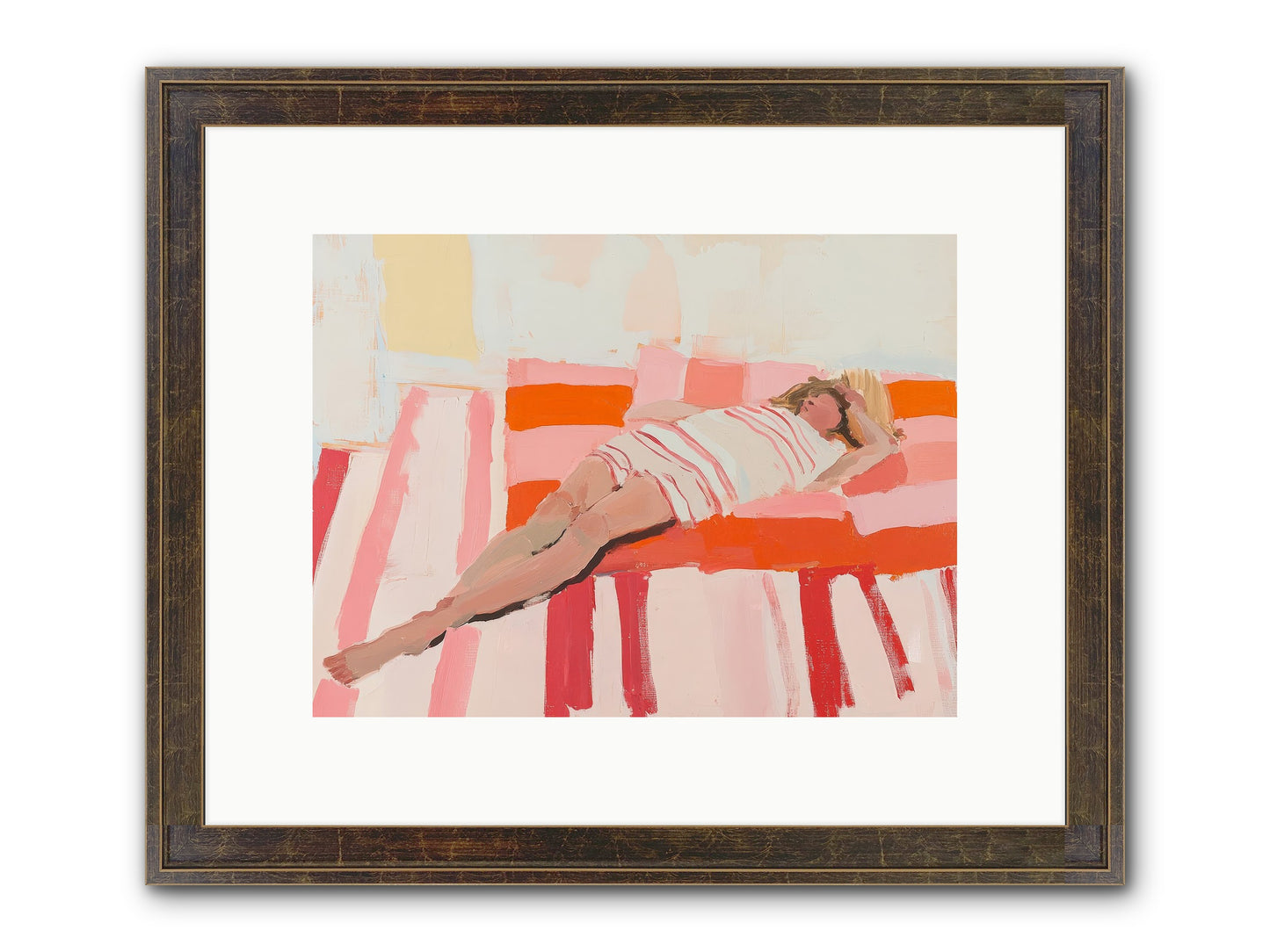Madame Montague's Rest Framed Print - Slimwoods Black/Gold 12x9