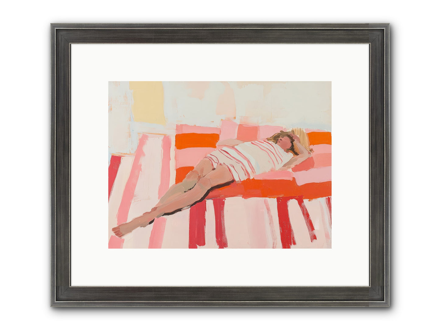 Madame Montague's Rest Framed Print - Slimwoods Black/Silver 12x9