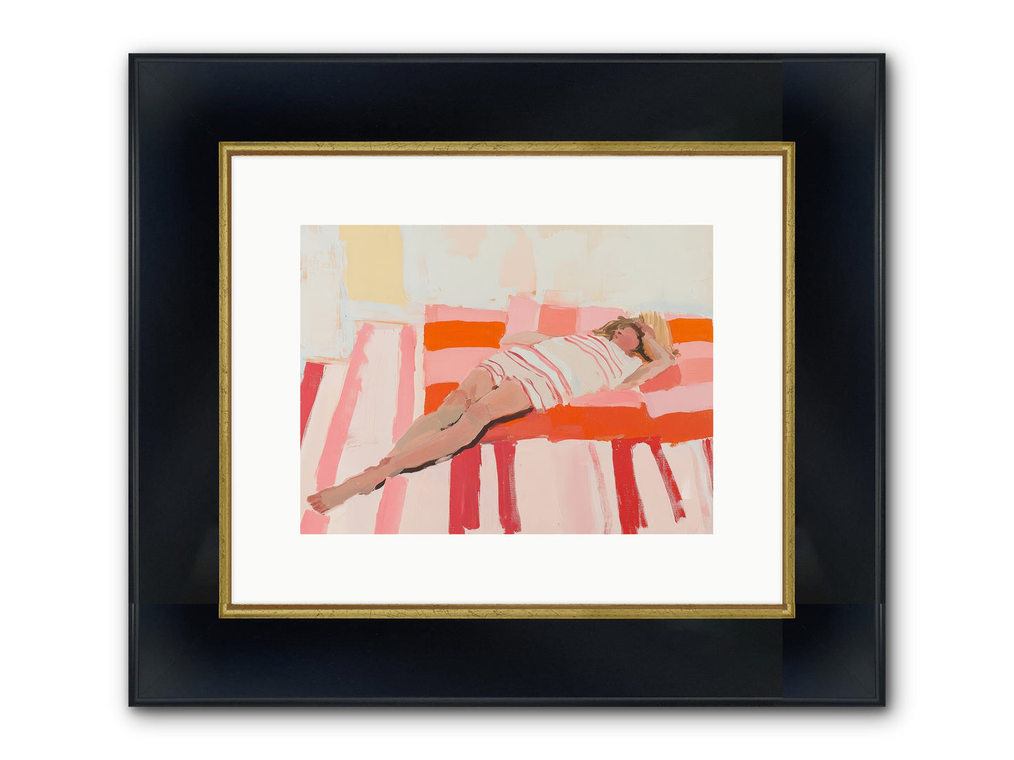 Madame Montague's Rest Framed Print - Wide Black w/Gold 12x9