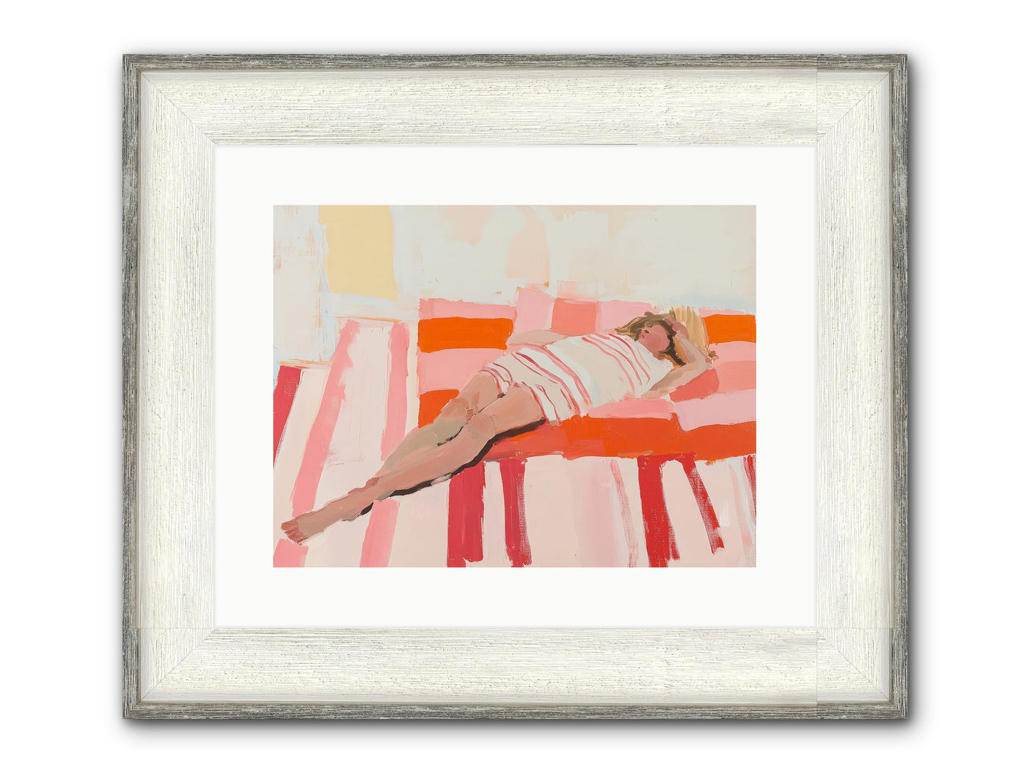 Madame Montague's Rest Framed Print - Driftwood White 16x12