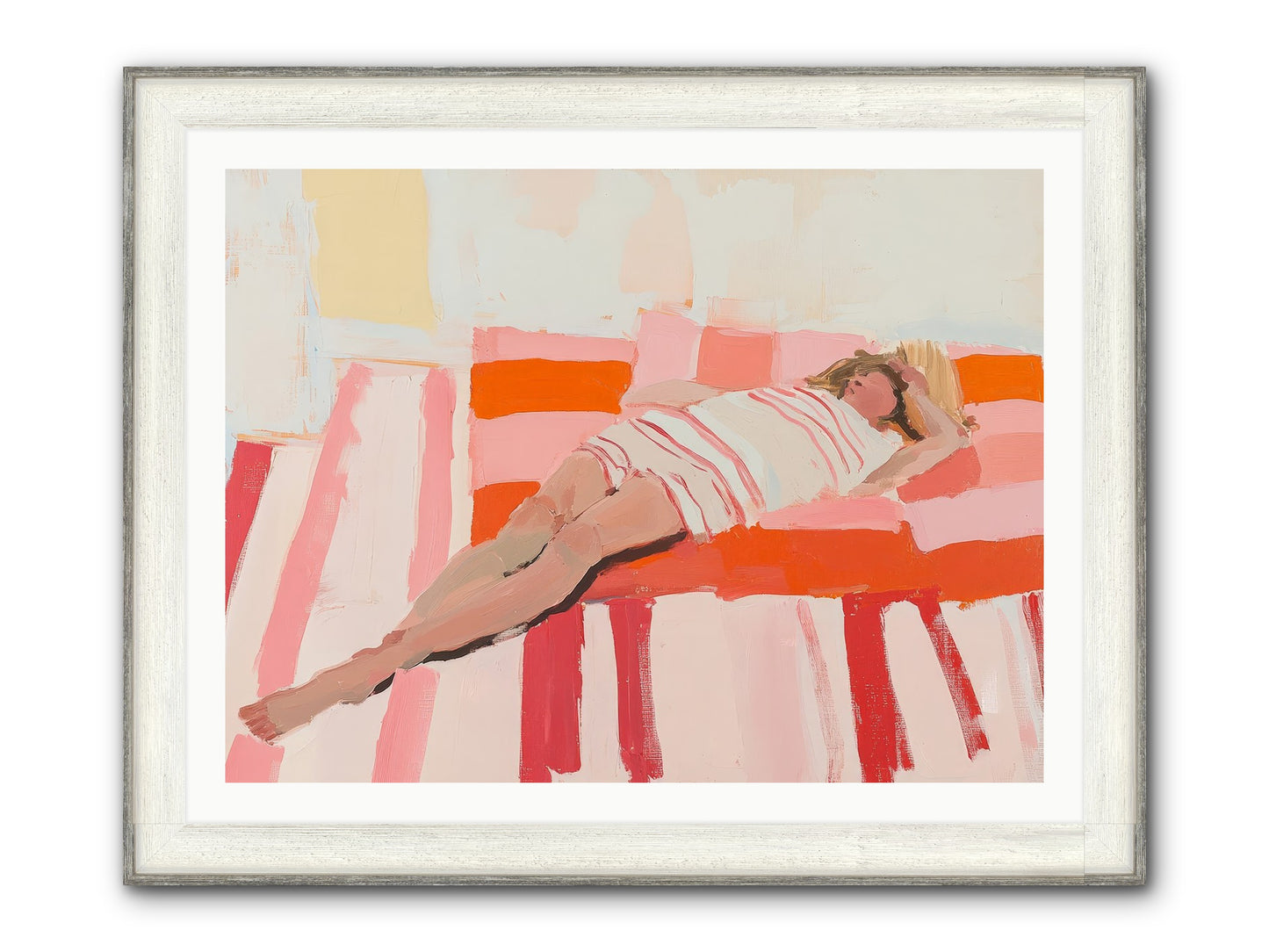 Madame Montague's Rest Framed Print - Driftwood White 40x30