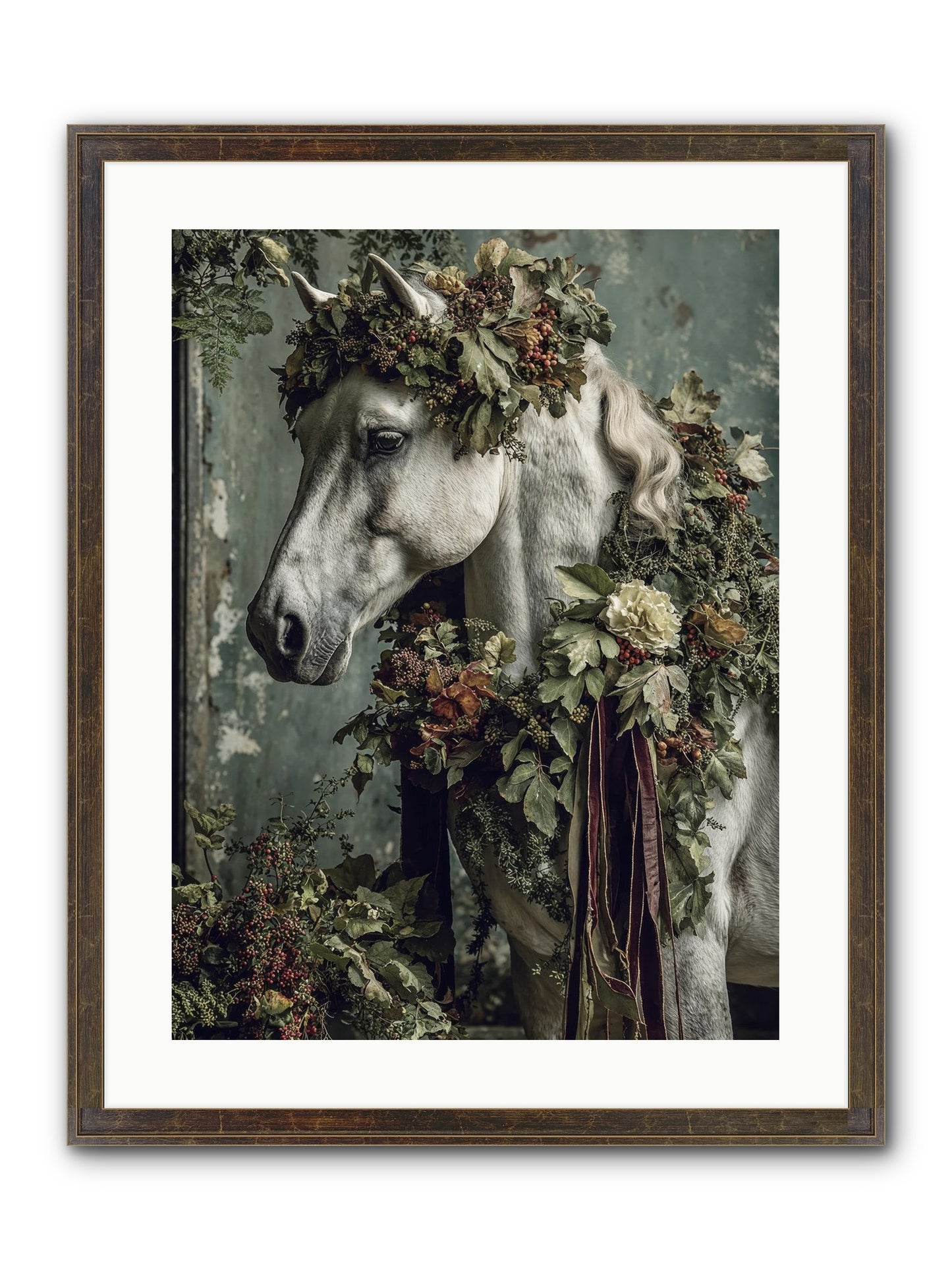 Madrigal Framed Print - Slimwoods Black/Gold 18x24