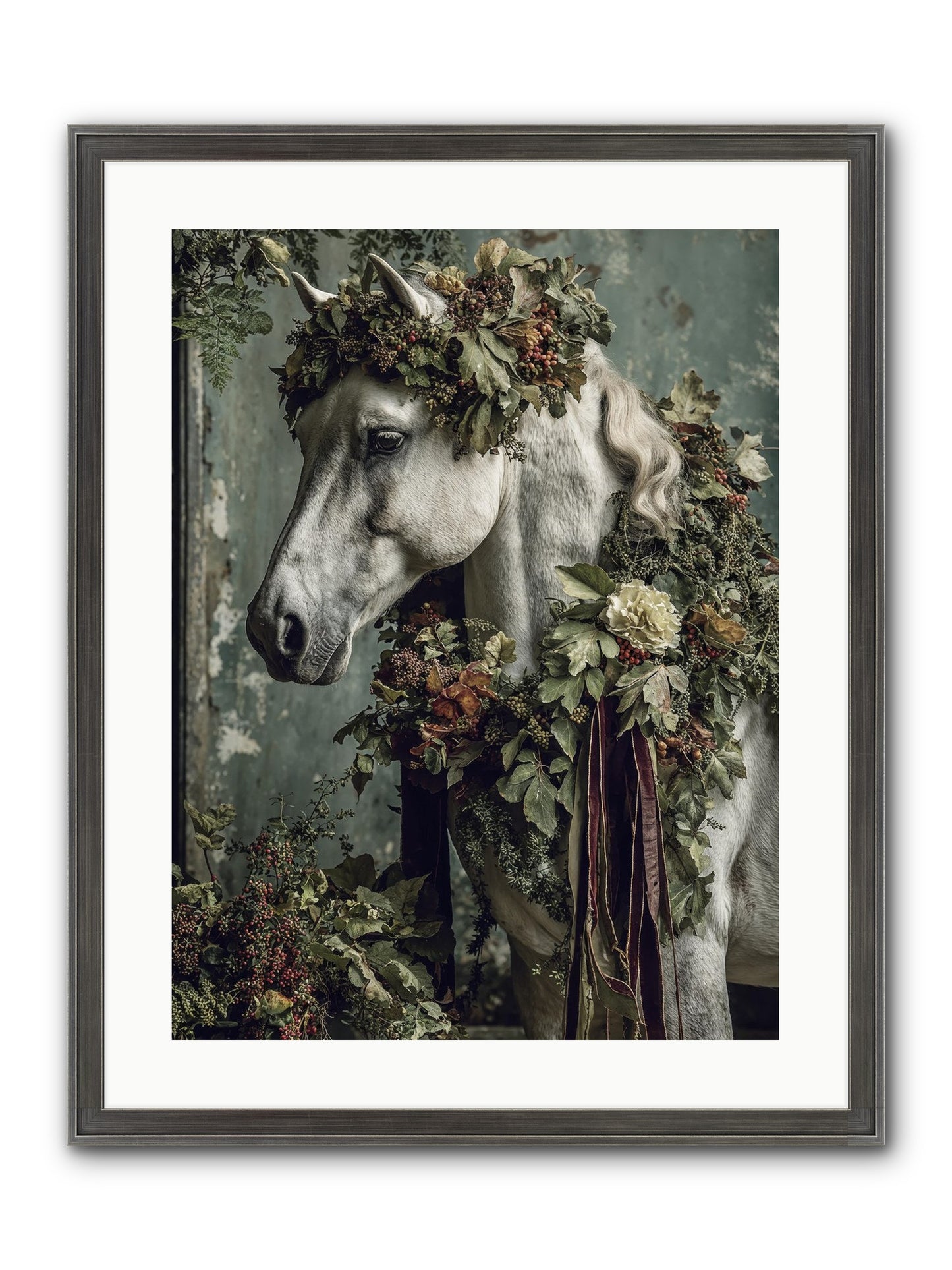 Madrigal Framed Print - Slimwoods Black/Silver 18x24