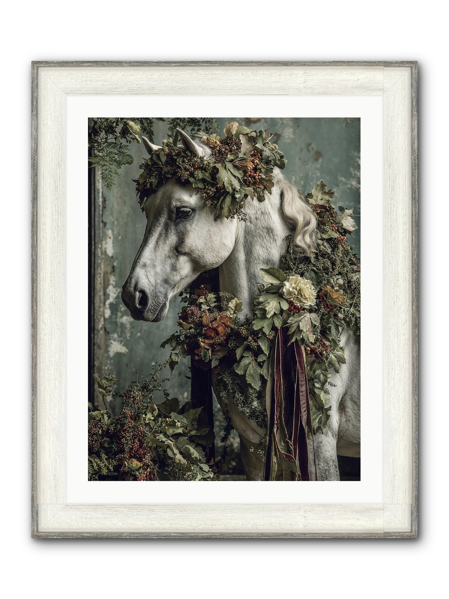 Madrigal Framed Print - Driftwood White 24x32