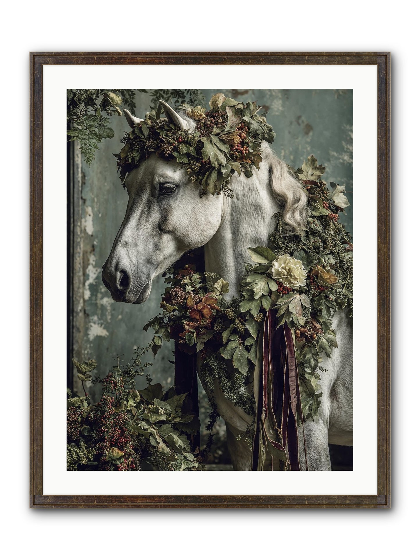 Madrigal Framed Print - Slimwoods Black/Gold 24x32