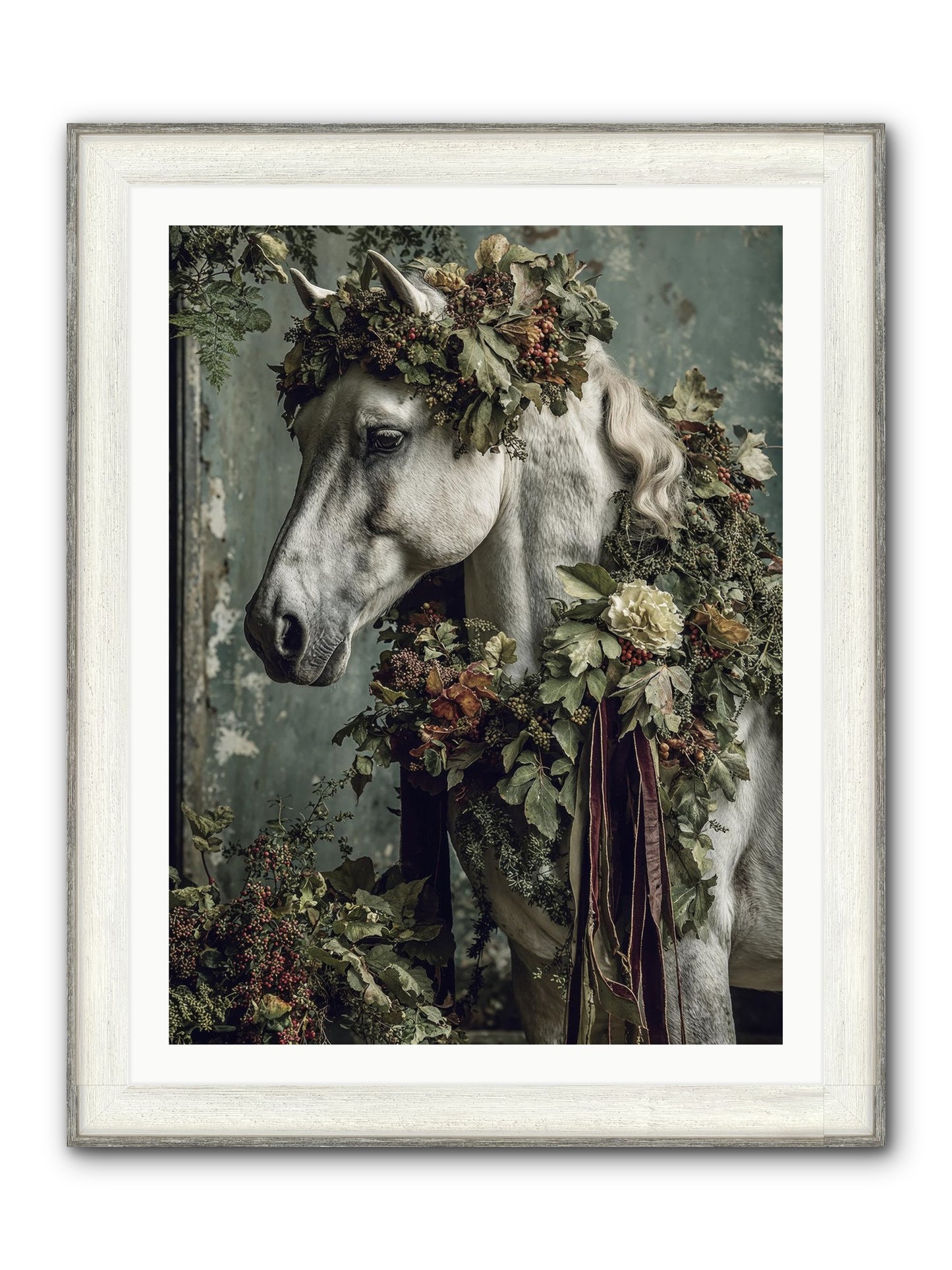 Madrigal Framed Print - Driftwood White 30x40