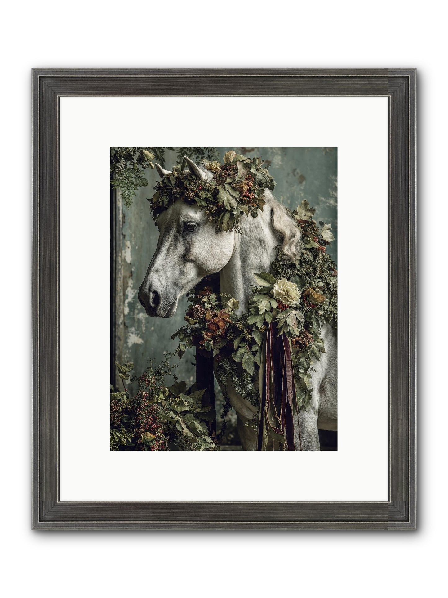 Madrigal Framed Print - Slimwoods Black/Silver 9x12