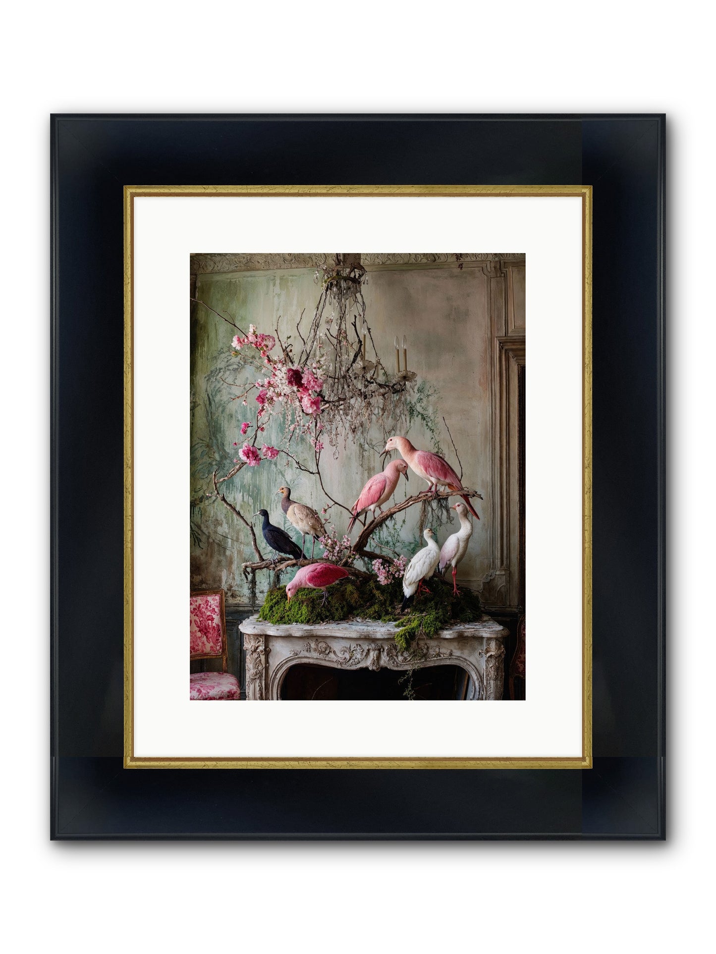 Madrigal Mischief Framed Print - Wide Black w/Gold 12x16
