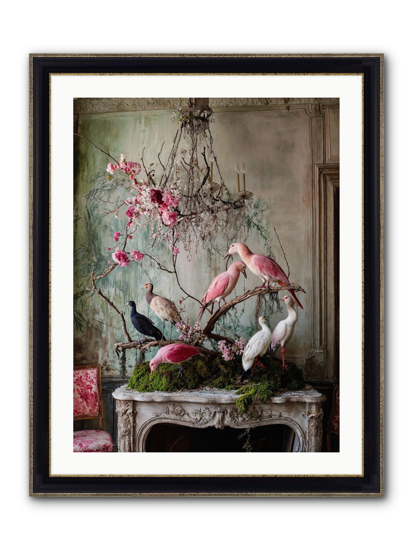 Madrigal Mischief Framed Print - Black & Gold 24x32