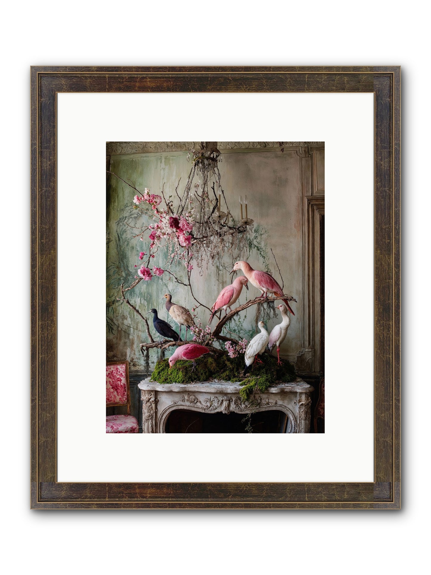 Madrigal Mischief Framed Print - Slimwoods Black/Gold 9x12