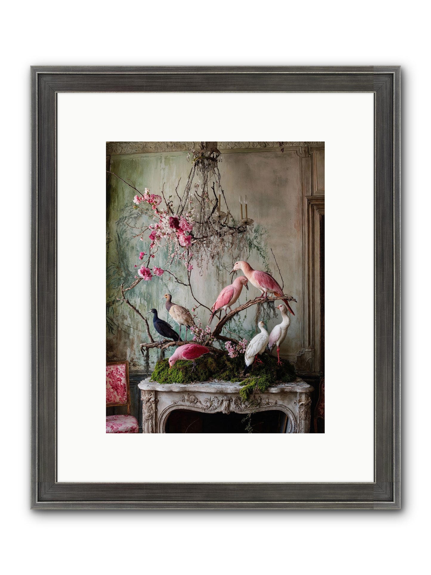 Madrigal Mischief Framed Print - Slimwoods Black/Silver 9x12