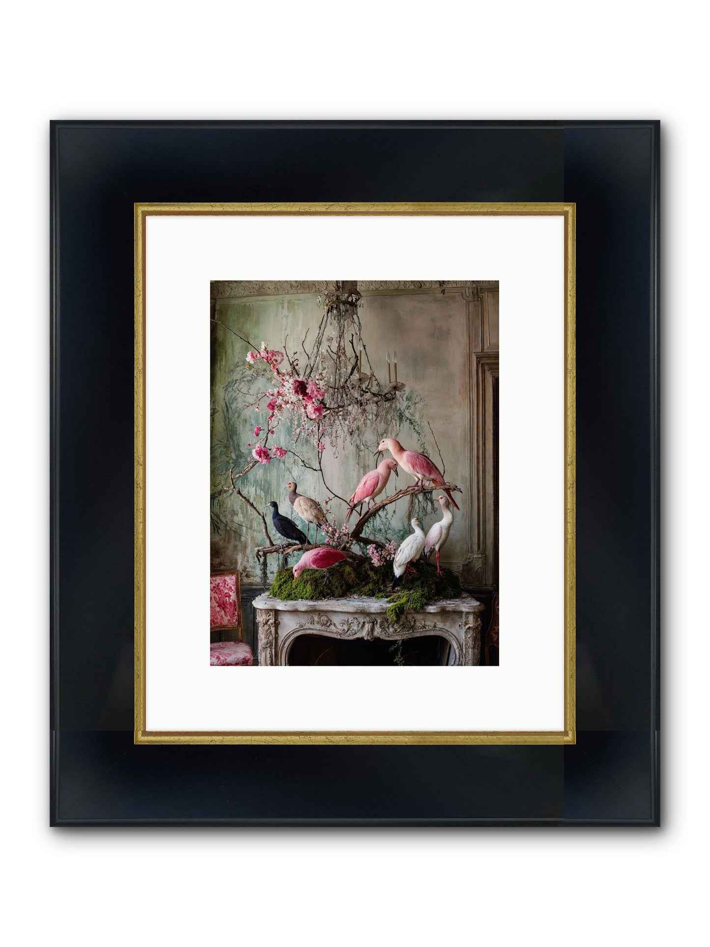 Madrigal Mischief Framed Print - Wide Black w/Gold 9x12