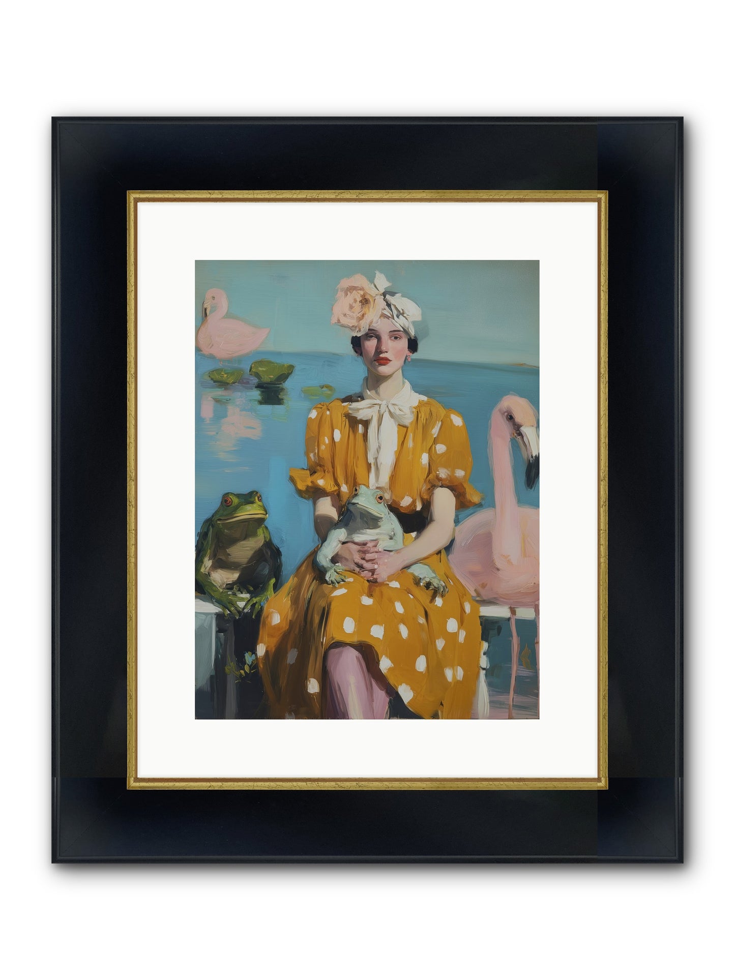 Magic Between Us Framed Print - Wide Black w/Gold 12x16