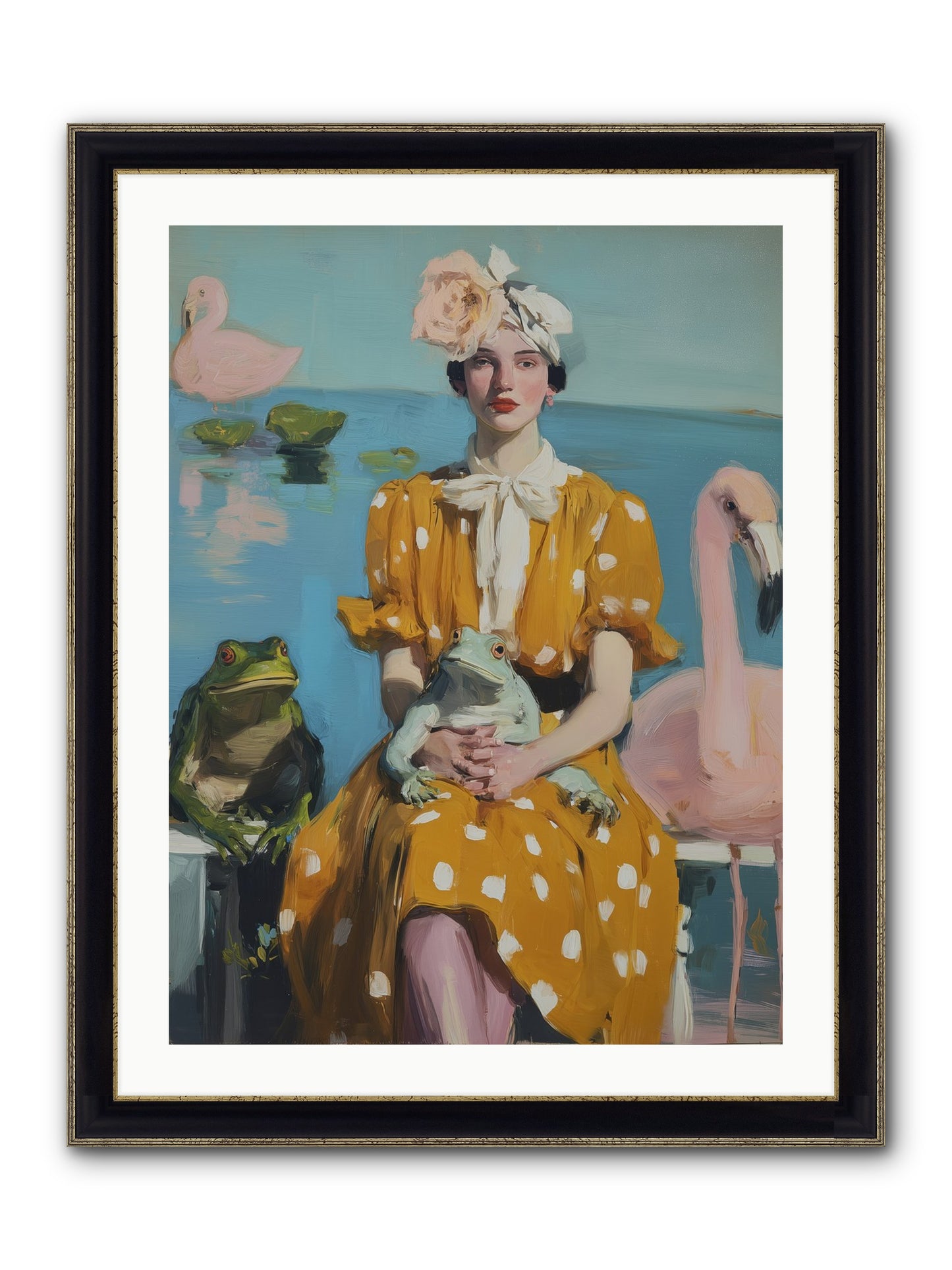 Magic Between Us Framed Print - Black & Gold 24x32