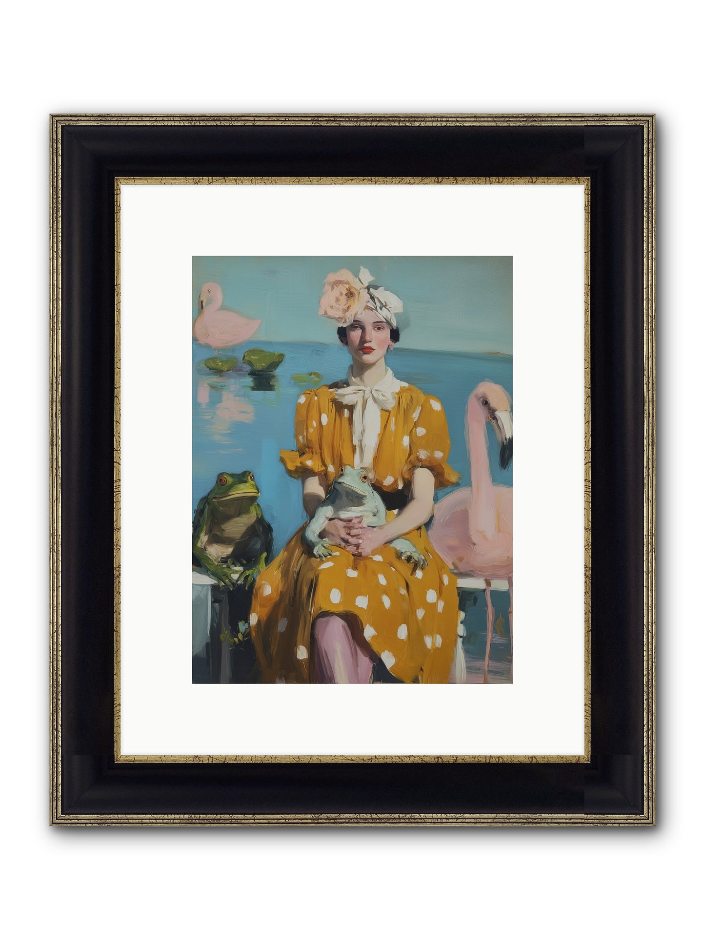 Magic Between Us Framed Print - Black & Gold 9x12