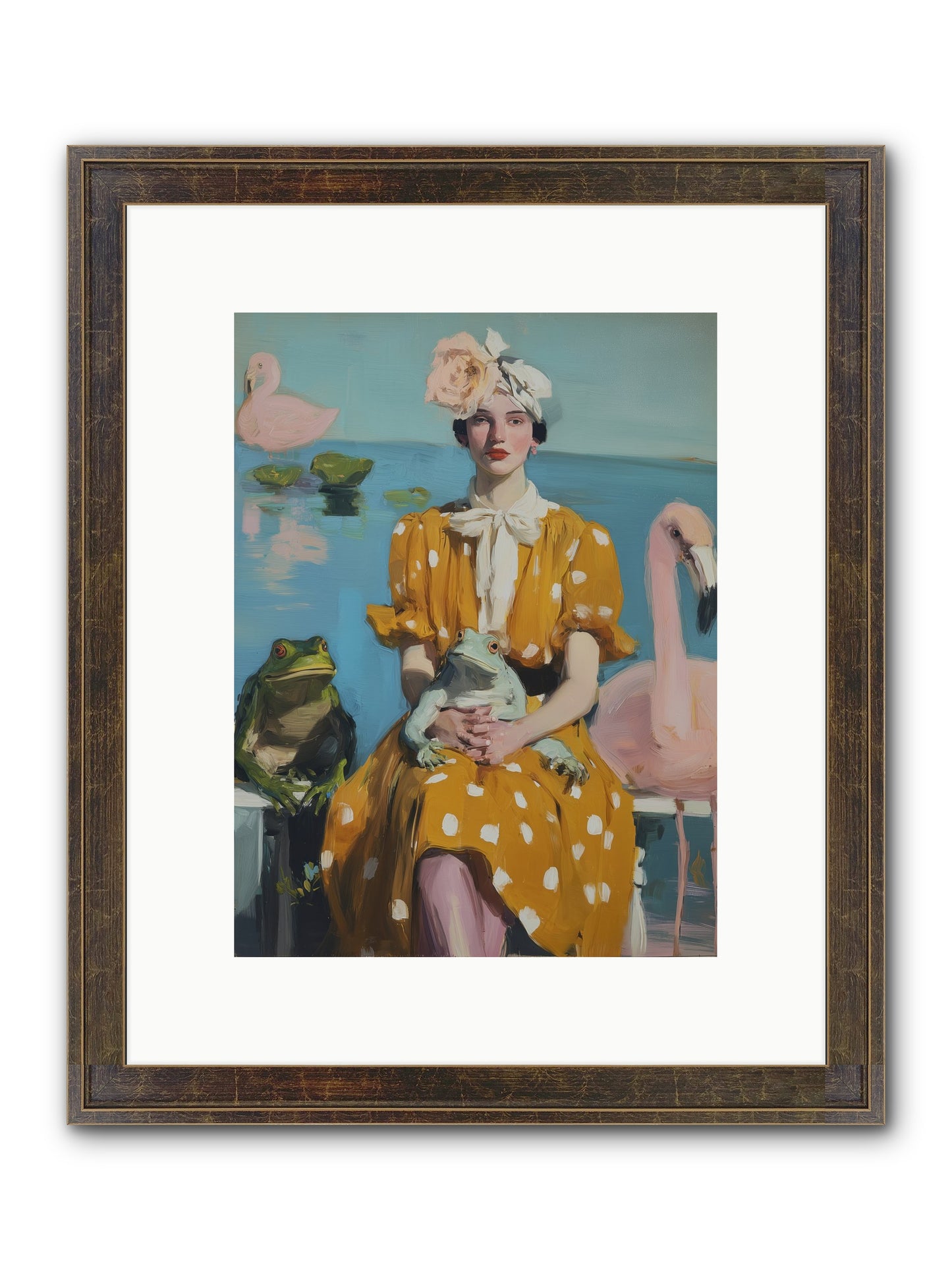 Magic Between Us Framed Print - Slimwoods Black/Gold 9x12