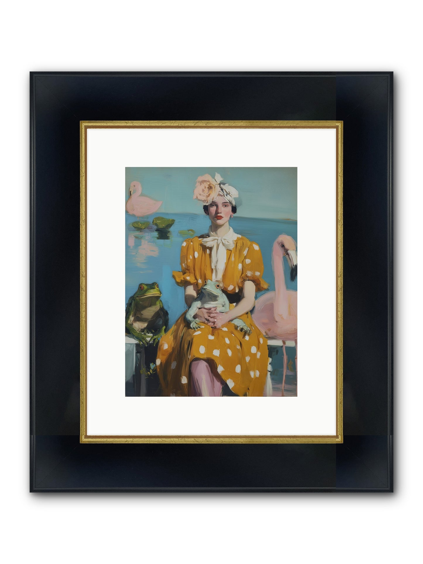 Magic Between Us Framed Print - Wide Black w/Gold 9x12