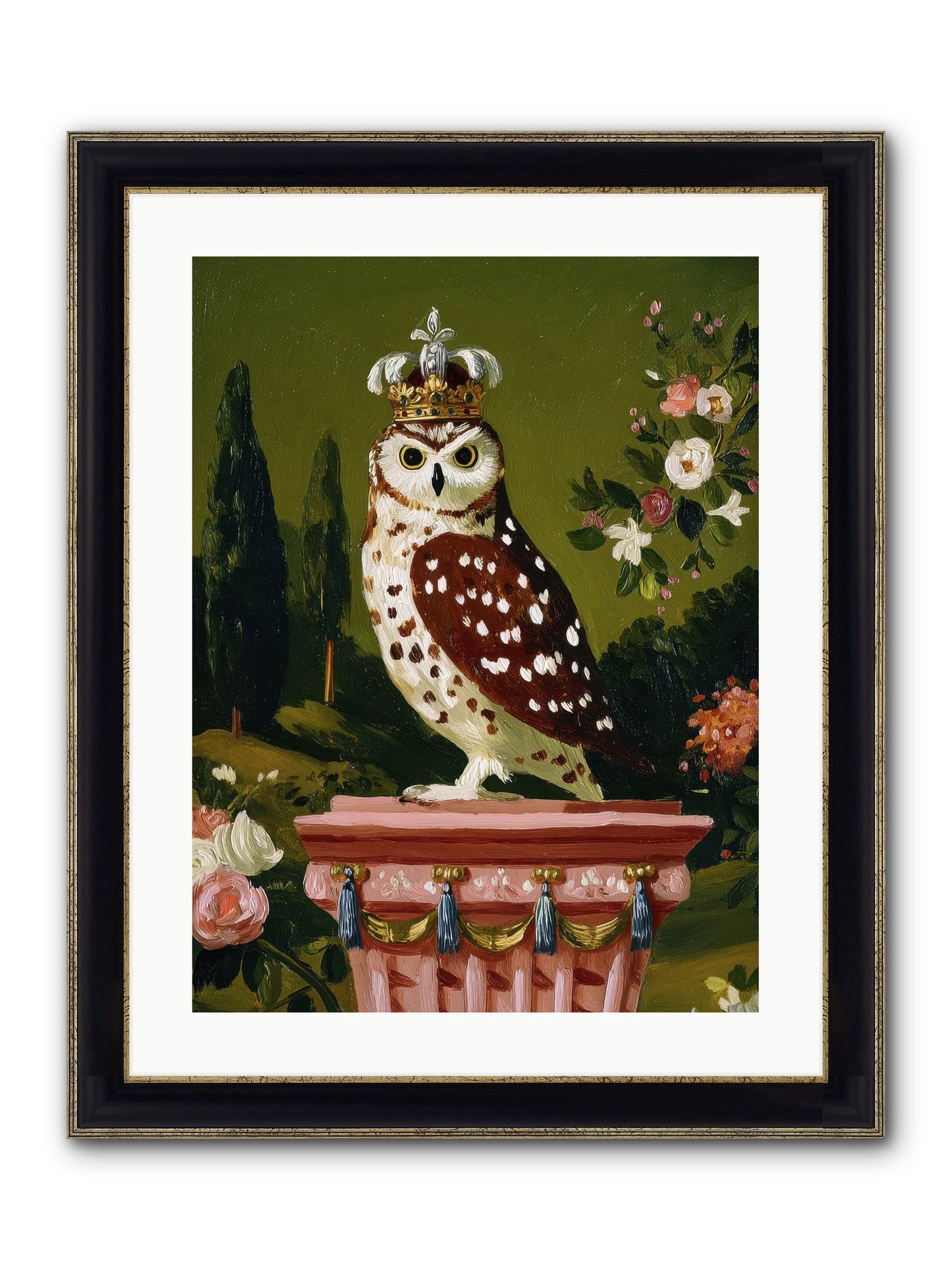 Magic Came To Call Framed Print - Black & Gold 18x24