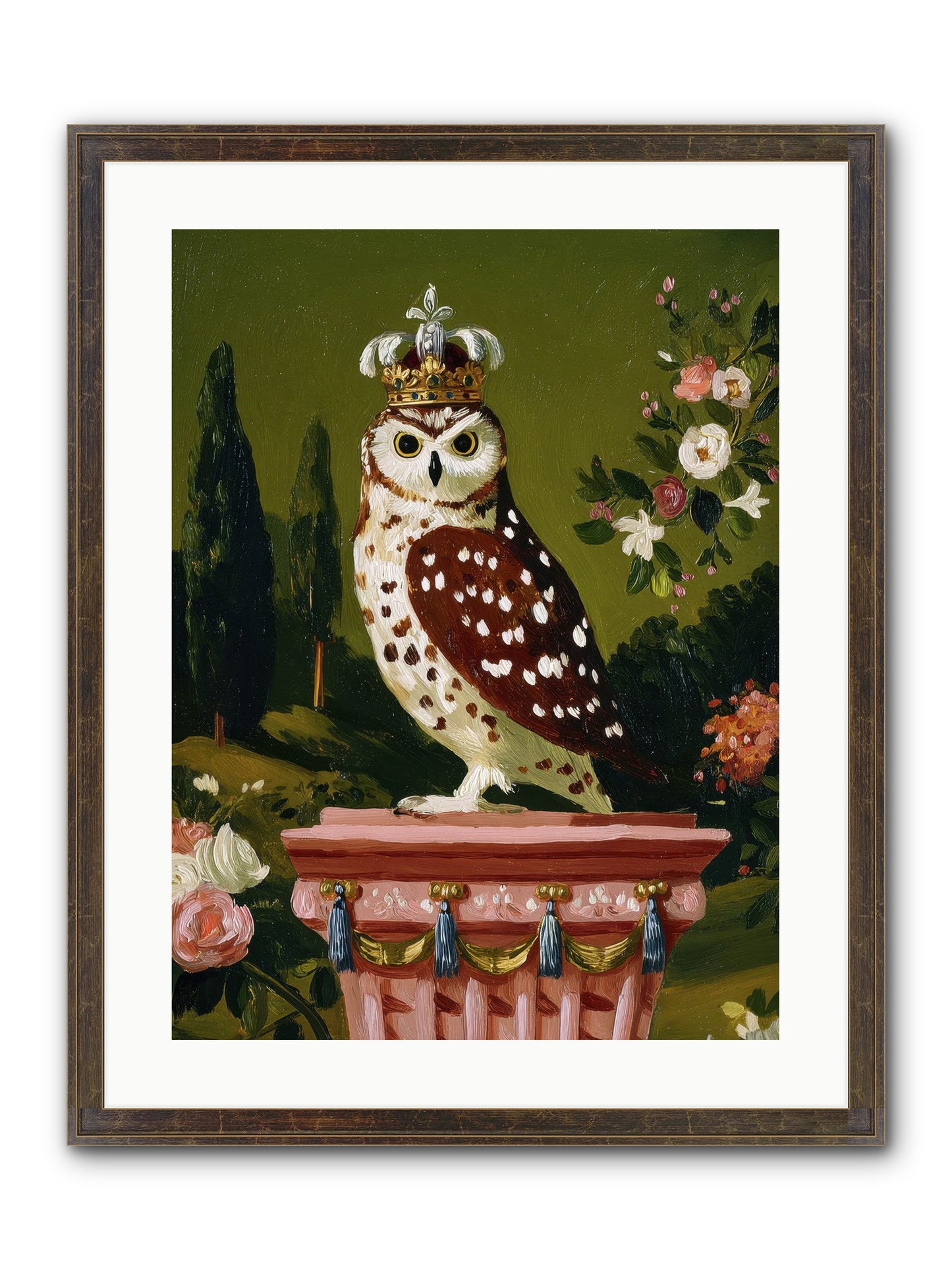 Magic Came To Call Framed Print - Slimwoods Black/Gold 18x24