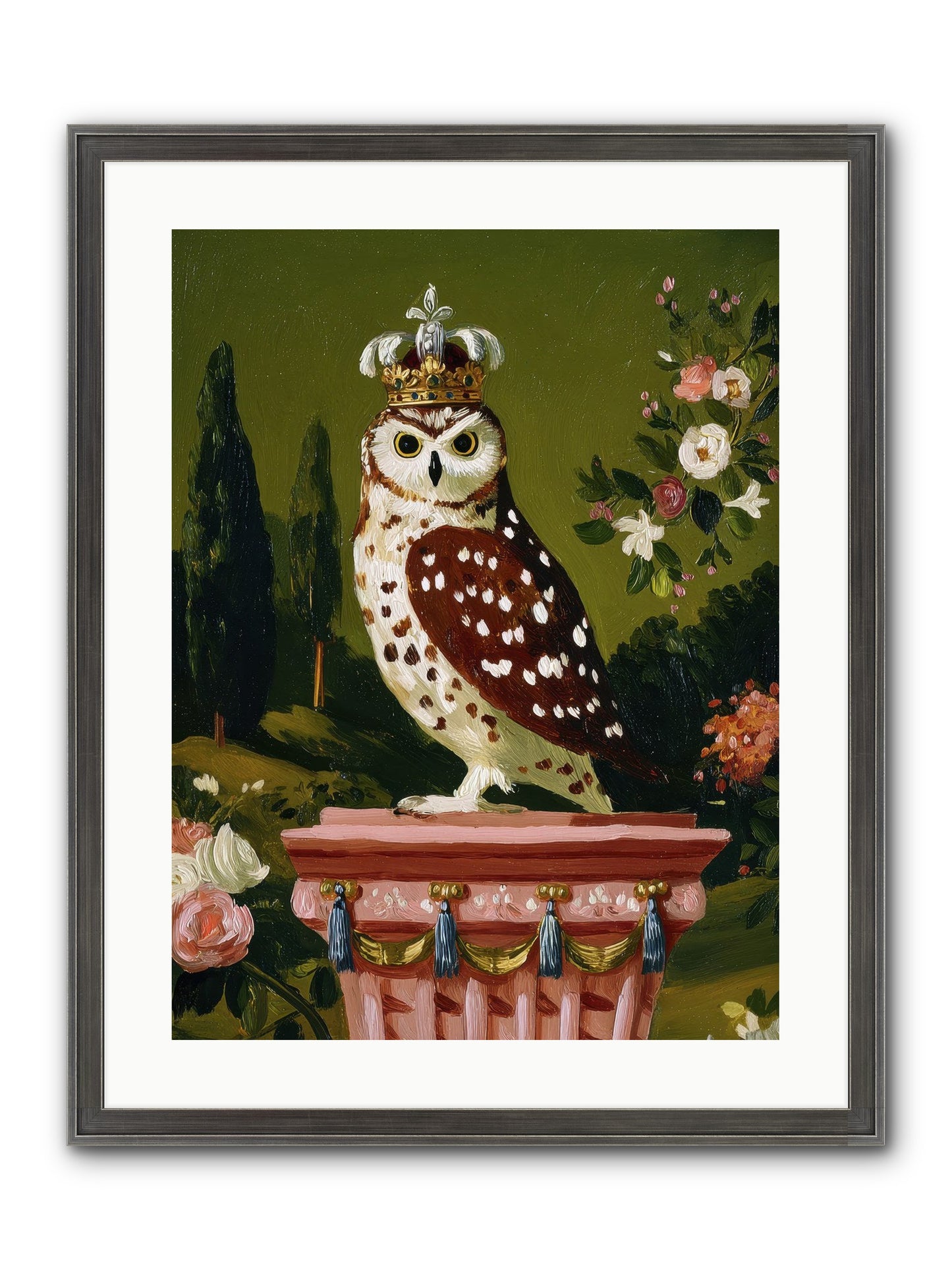 Magic Came To Call Framed Print - Slimwoods Black/Silver 18x24