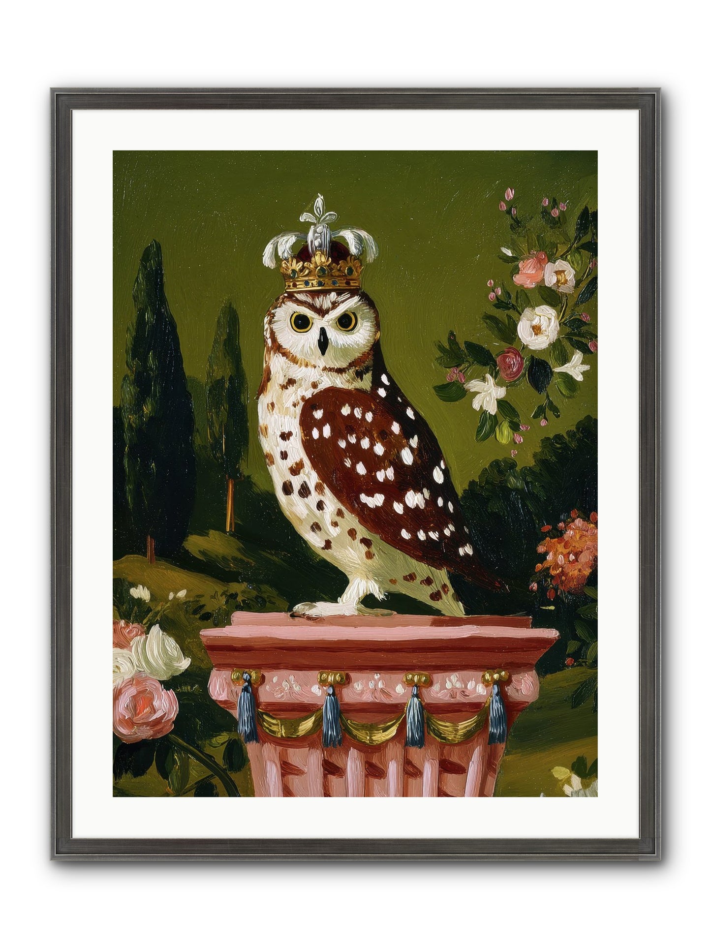 Magic Came To Call Framed Print - Slimwoods Black/Silver 24x32