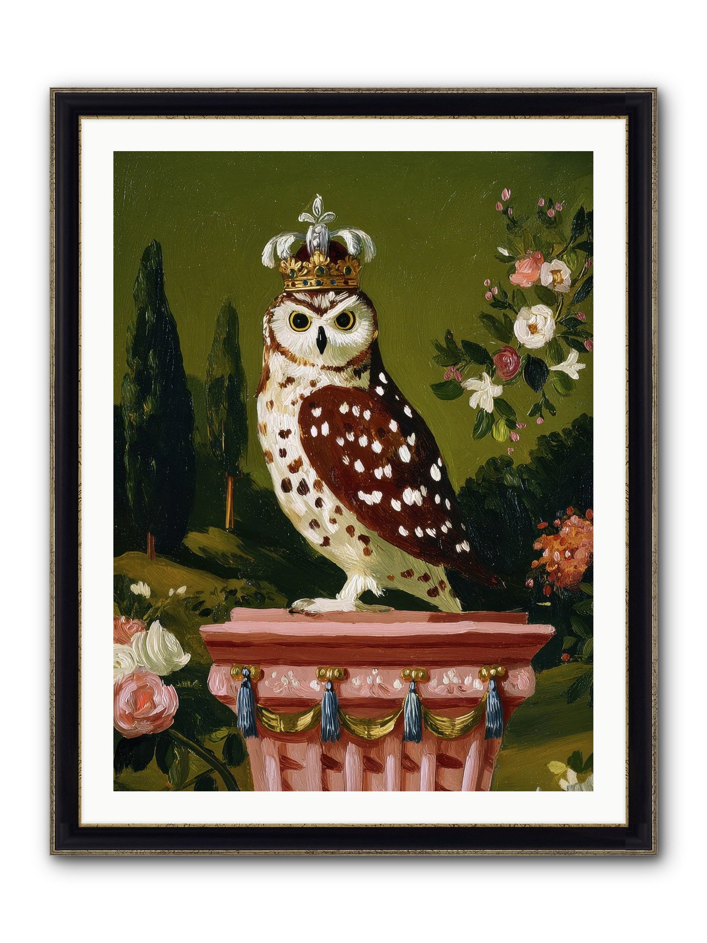 Magic Came To Call Framed Print - Black & Gold 30x40