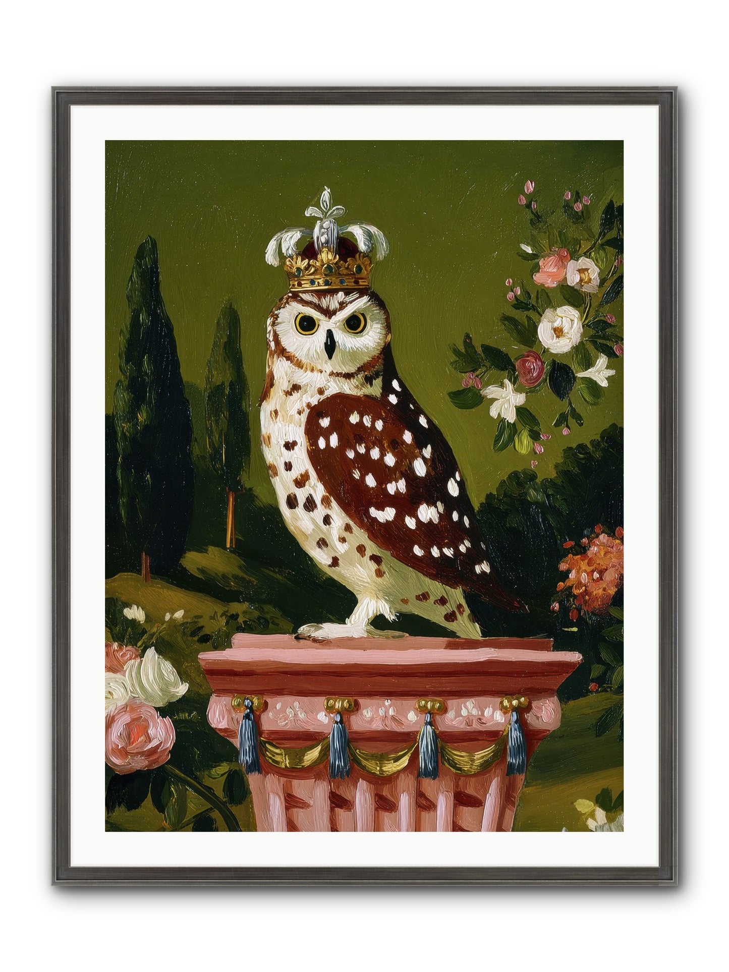 Magic Came To Call Framed Print - Slimwoods Black/Silver 30x40