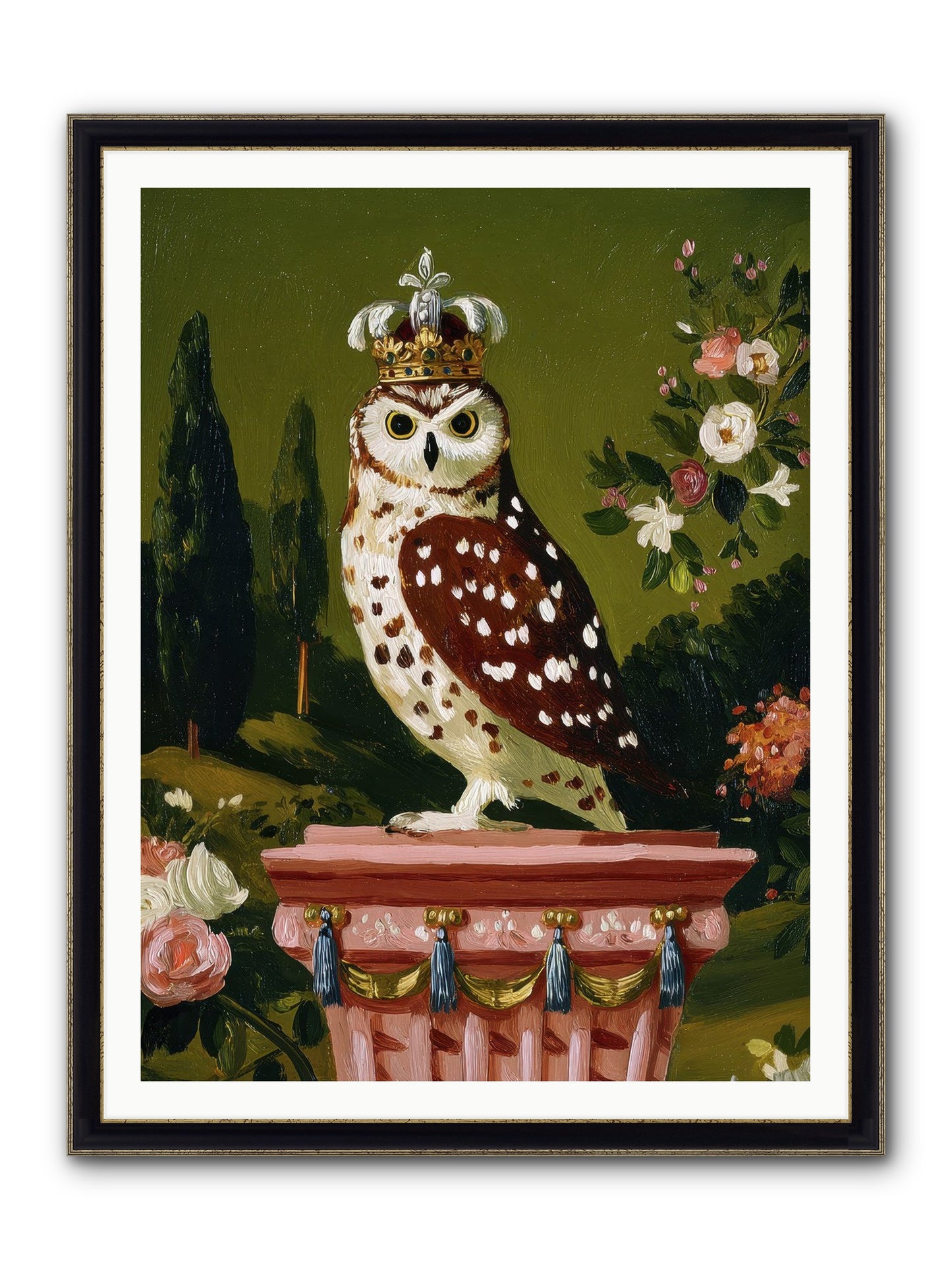 Magic Came To Call Framed Print - Black & Gold 36x48