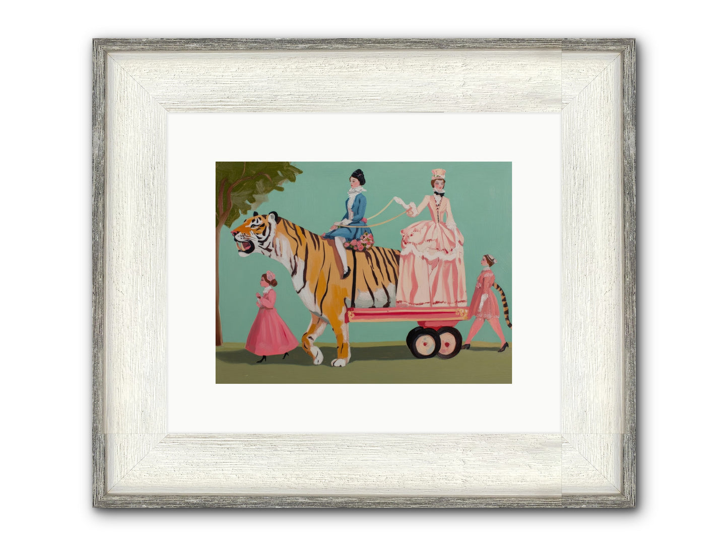 Magic Past Noon Framed Print - Driftwood White 12x9