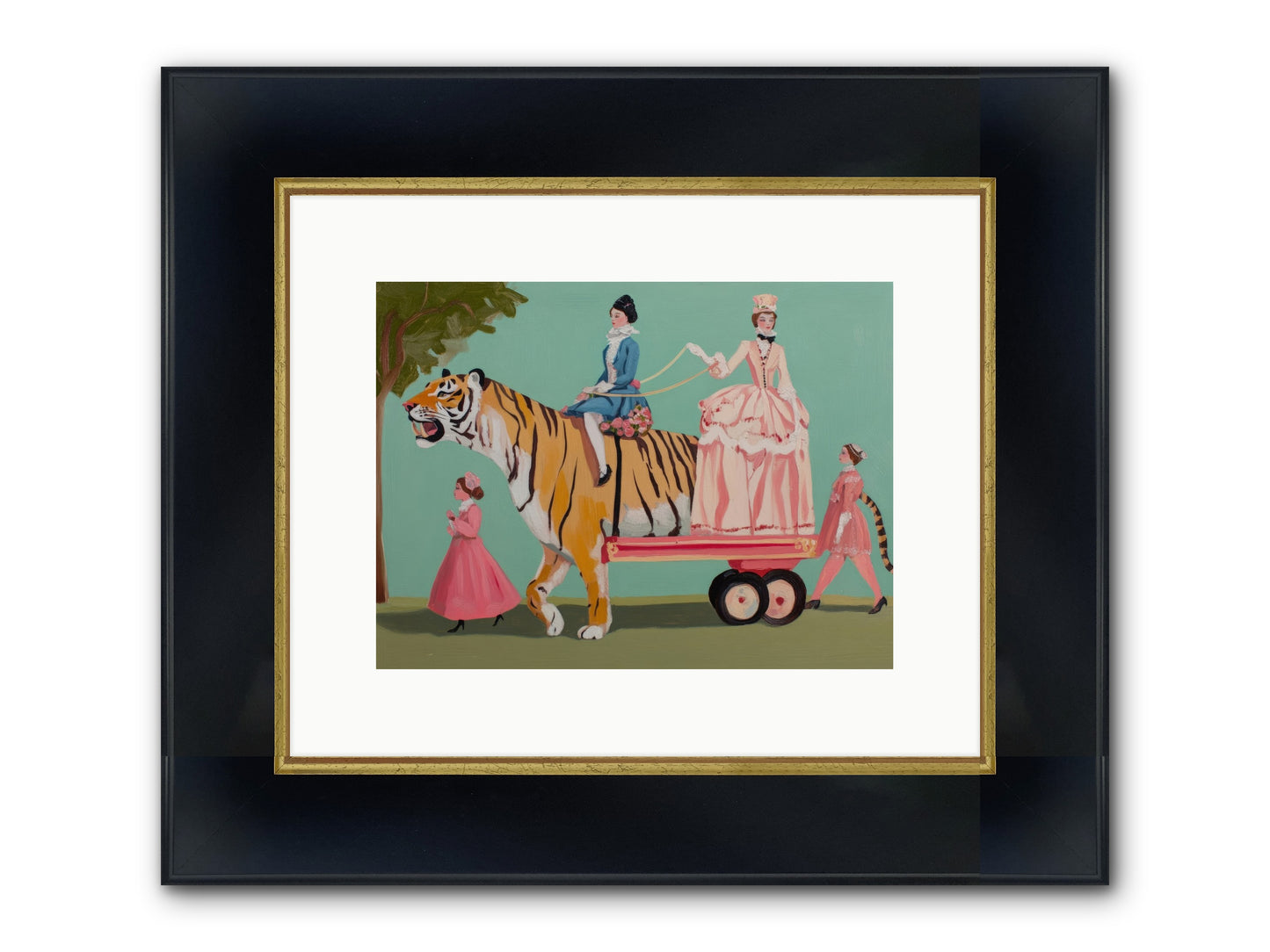 Magic Past Noon Framed Print - Wide Black w/Gold 12x9