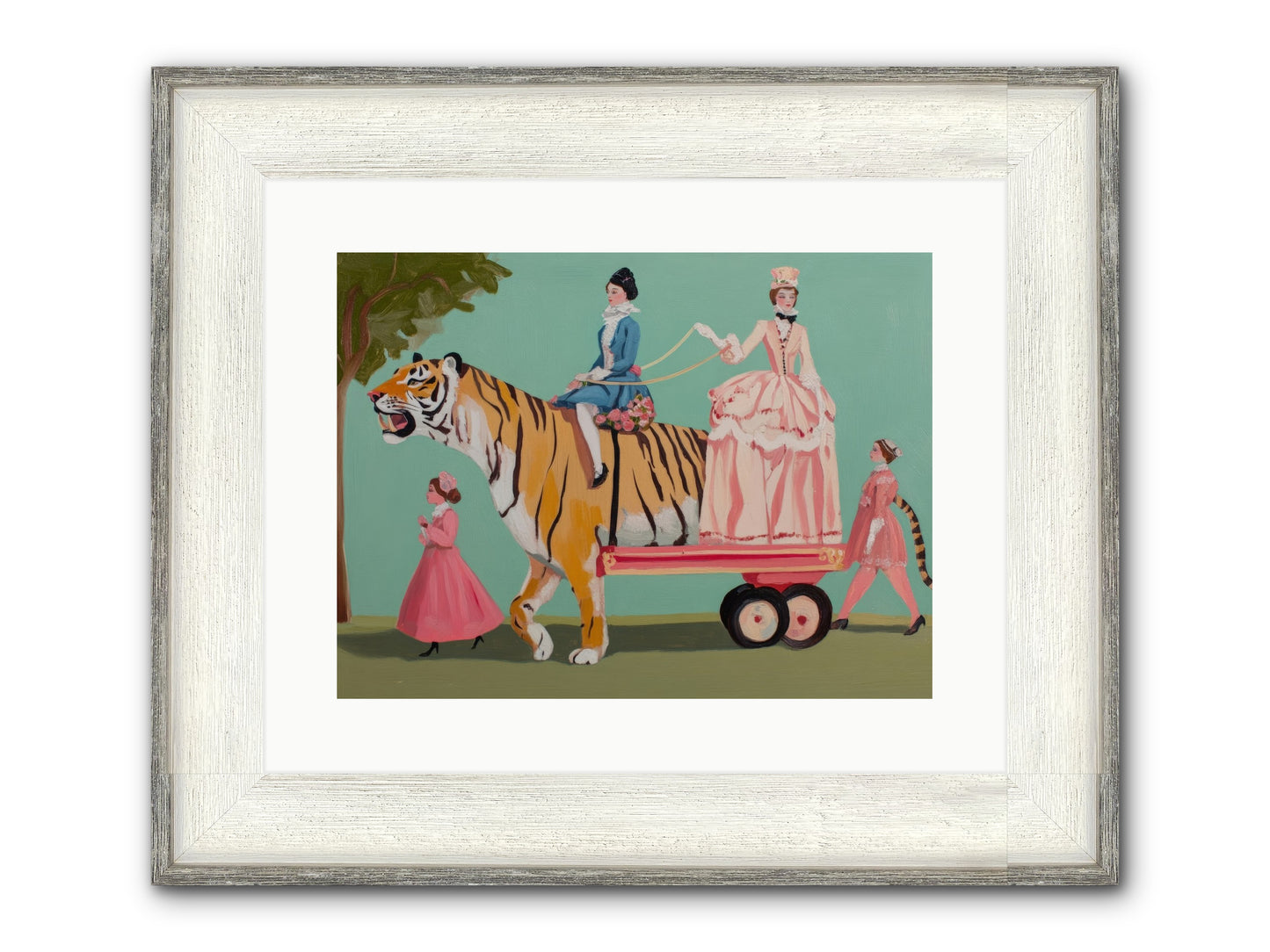 Magic Past Noon Framed Print - Driftwood White 16x12