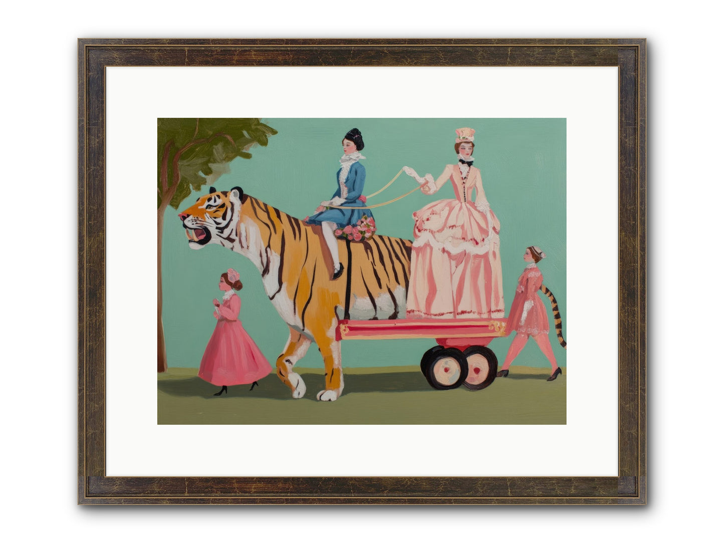 Magic Past Noon Framed Print - Slimwoods Black/Gold 16x12