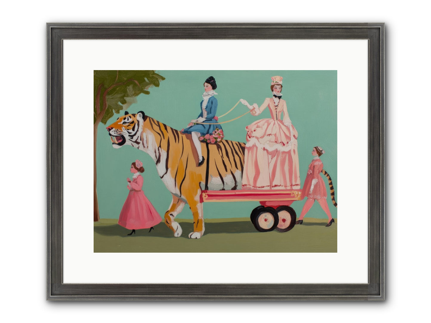 Magic Past Noon Framed Print - Slimwoods Black/Silver 16x12