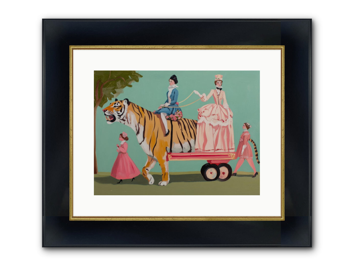 Magic Past Noon Framed Print - Wide Black w/Gold 16x12