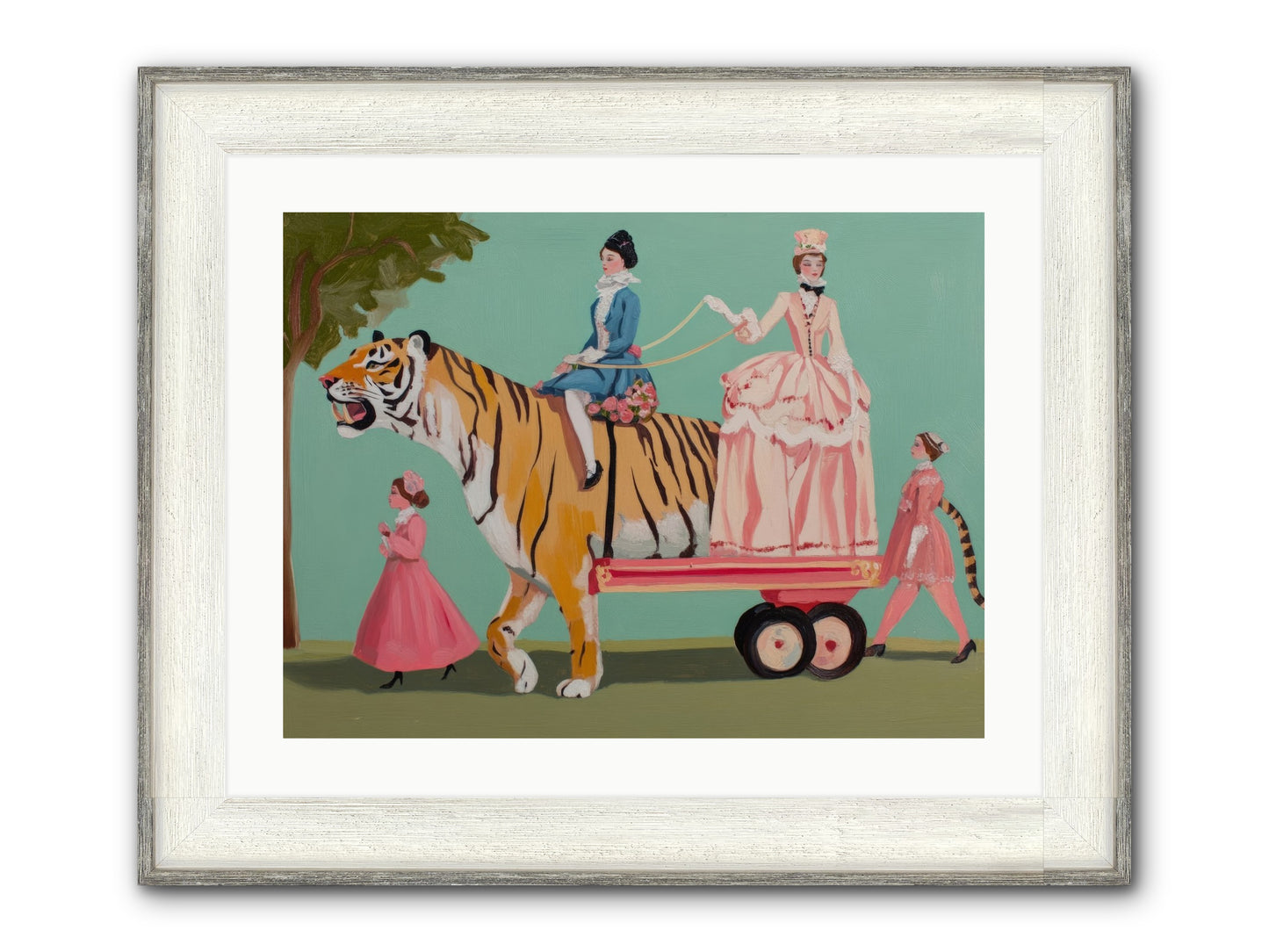 Magic Past Noon Framed Print - Driftwood White 24x18