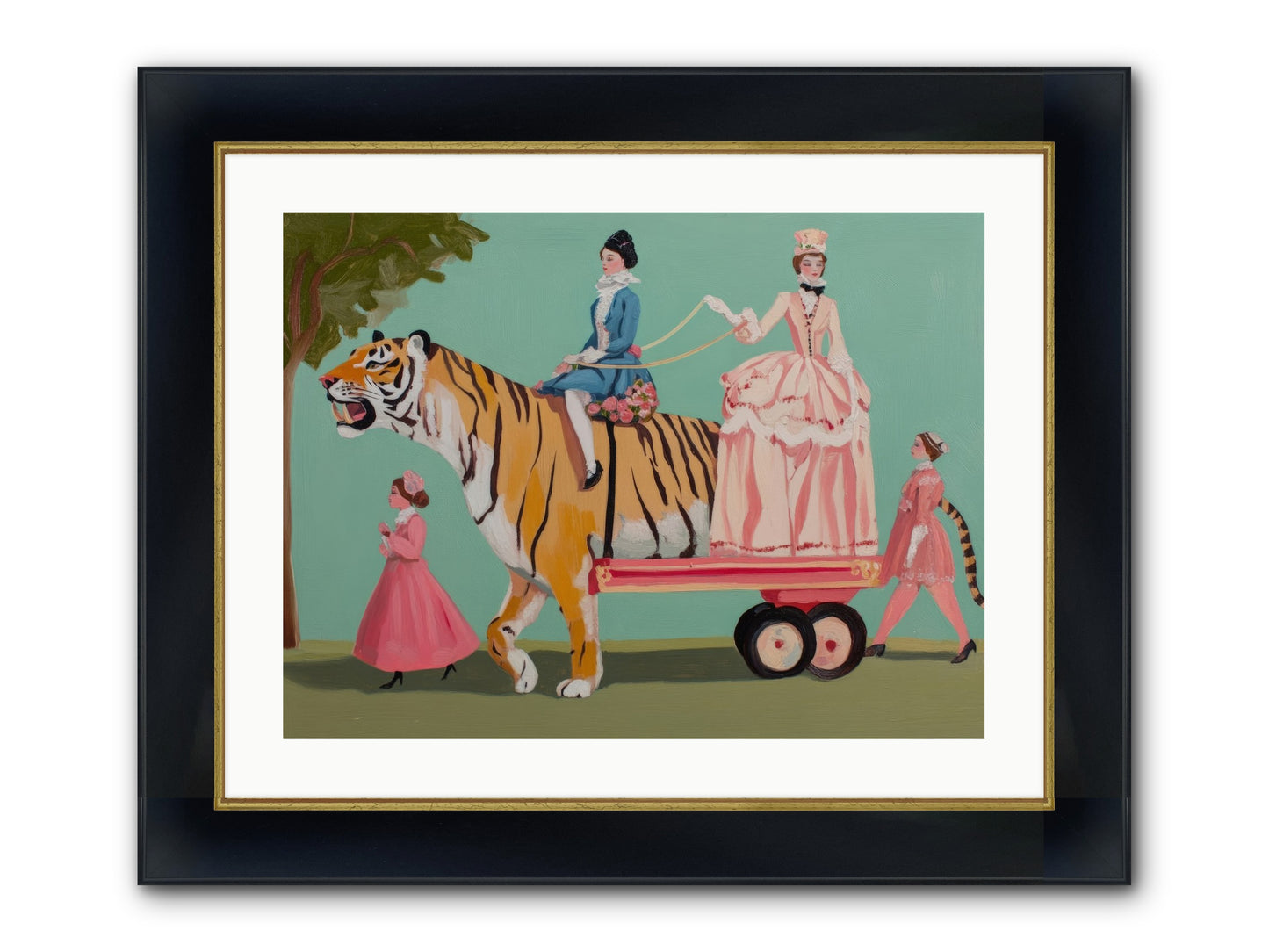 Magic Past Noon Framed Print - Wide Black w/Gold 24x18