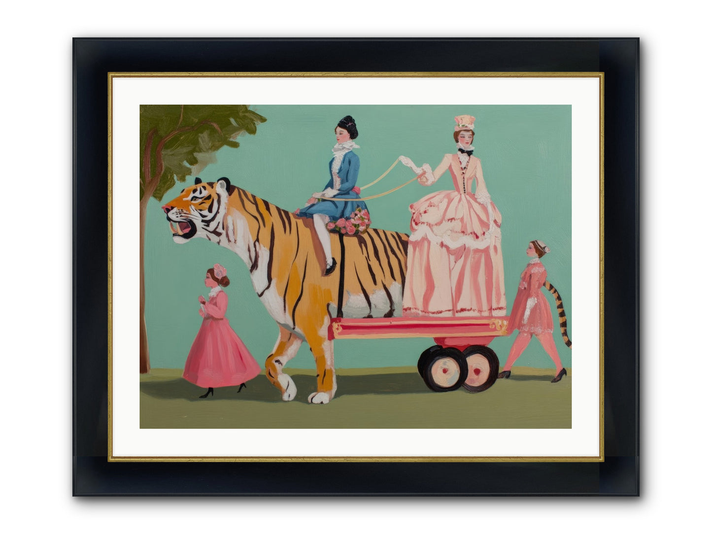Magic Past Noon Framed Print - Wide Black w/Gold 32x24