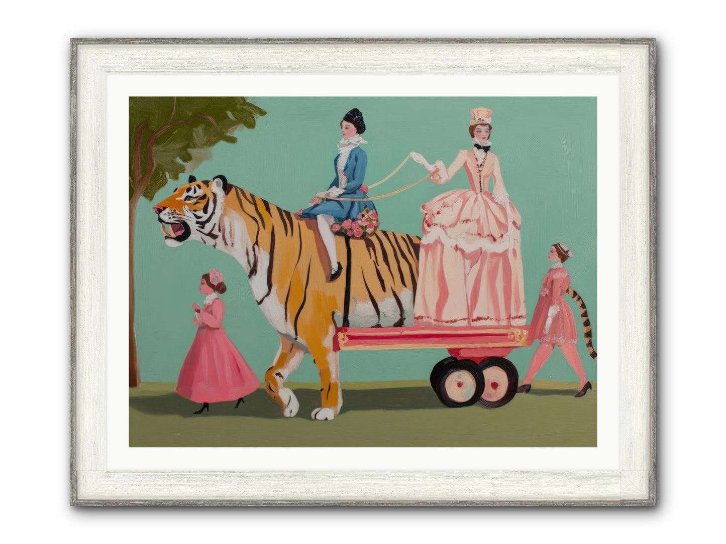Magic Past Noon Framed Print - Driftwood White 40x30