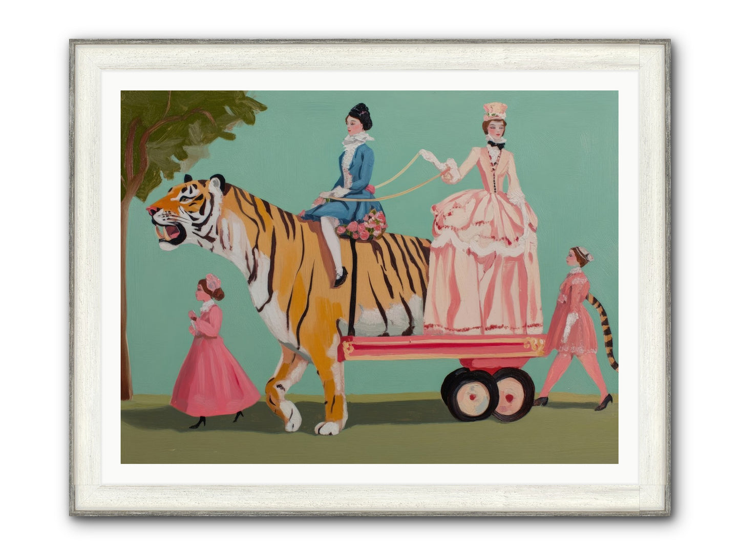 Magic Past Noon Framed Print - Driftwood White 48x36
