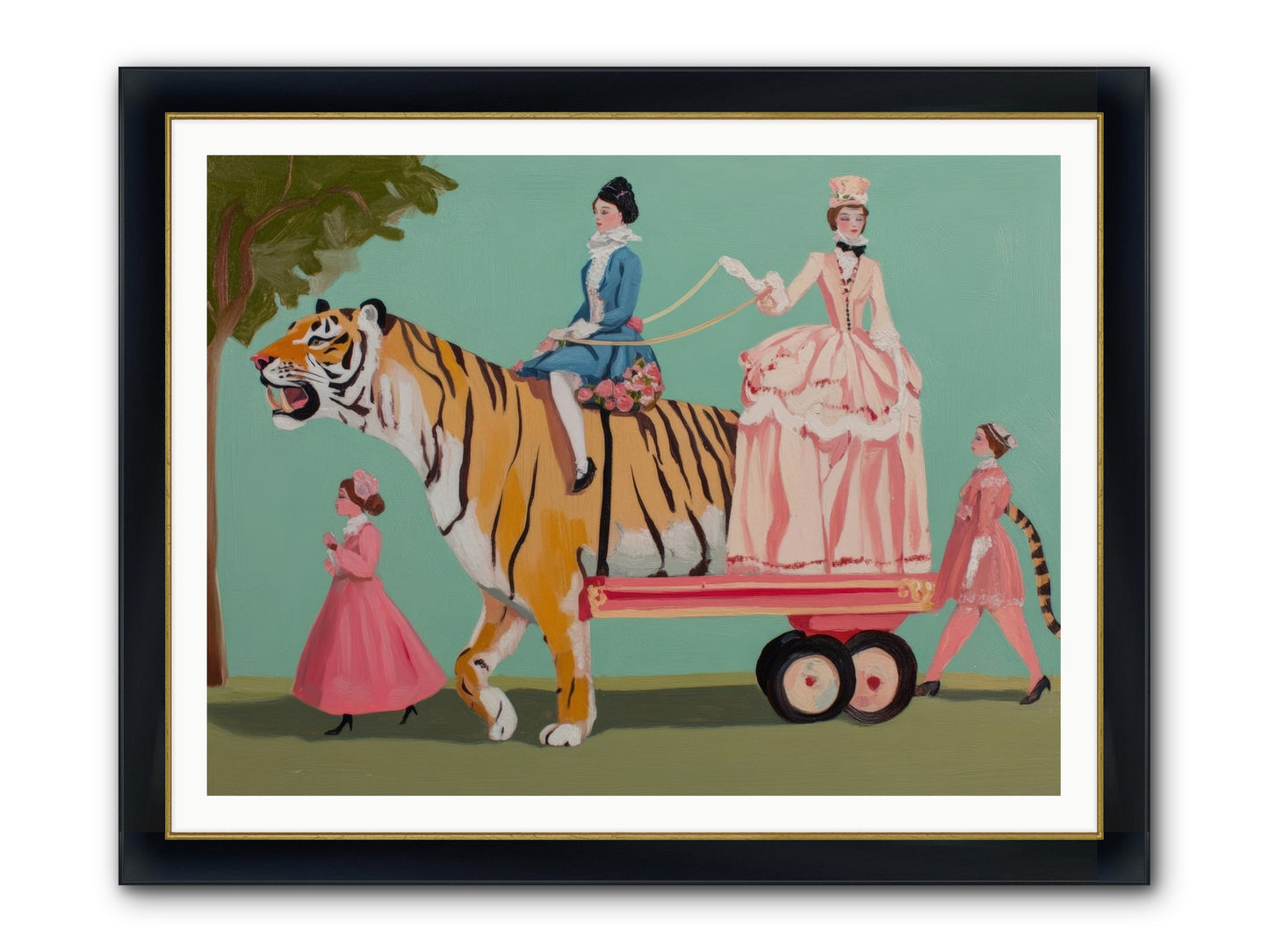 Magic Past Noon Framed Print - Wide Black w/Gold 48x36