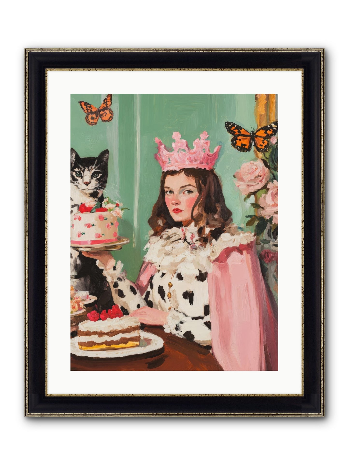 Magic's Soft Mark Framed Print - Black & Gold 18x24