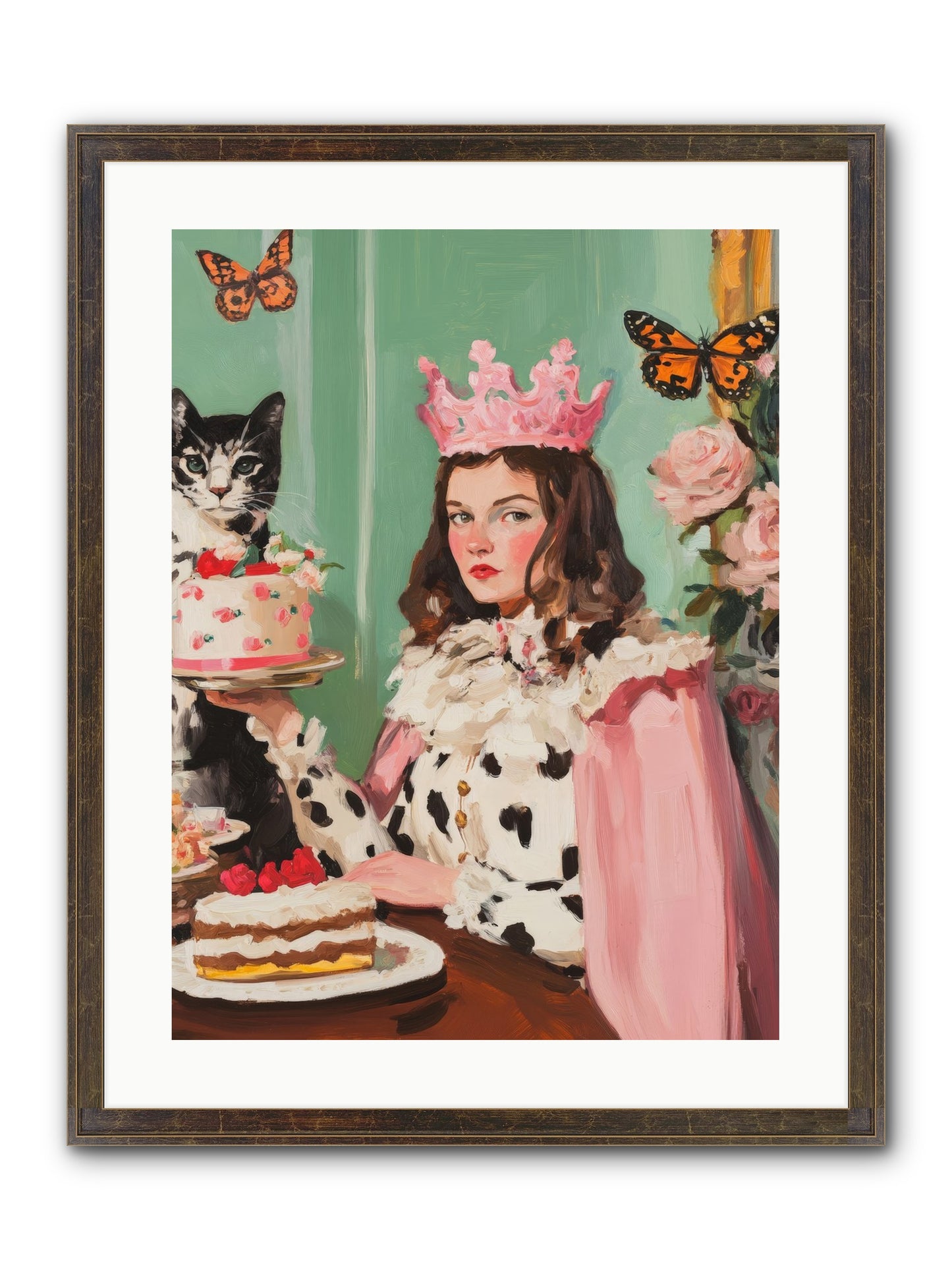 Magic's Soft Mark Framed Print - Slimwoods Black/Gold 18x24