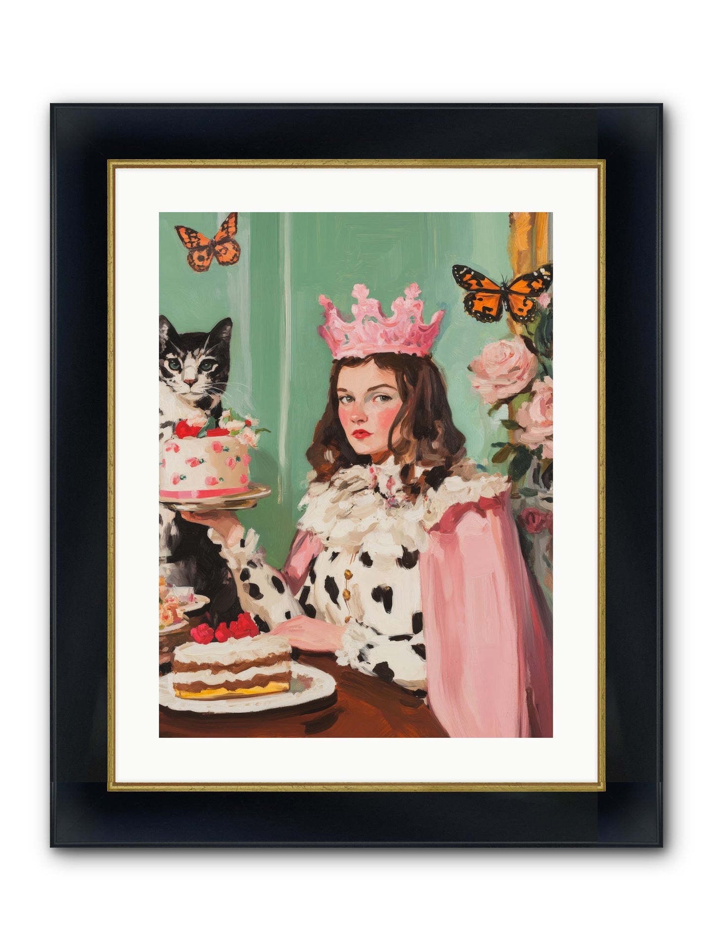 Magic's Soft Mark Framed Print - Wide Black w/Gold 18x24