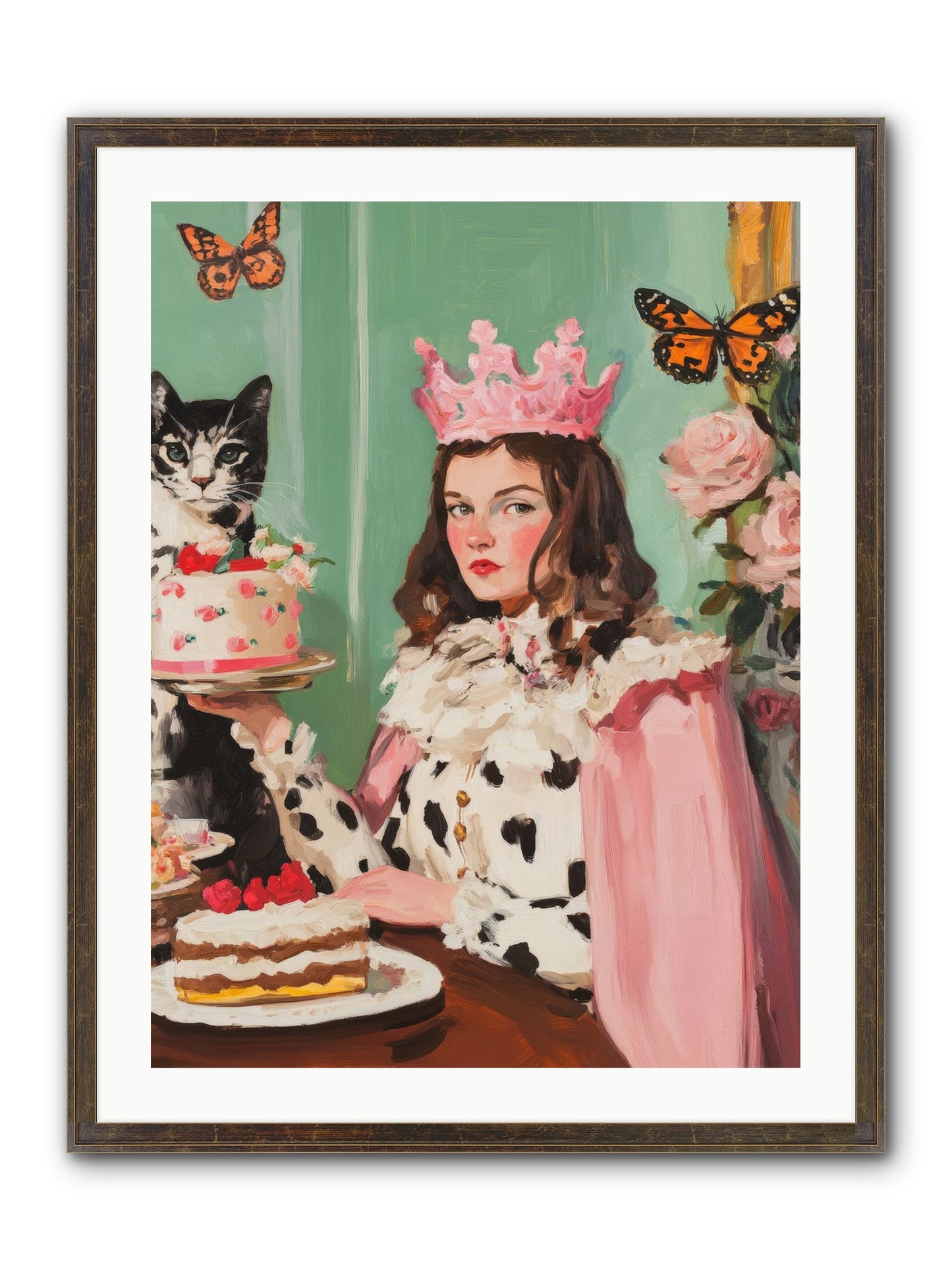 Magic's Soft Mark Framed Print - Slimwoods Black/Gold 24x32