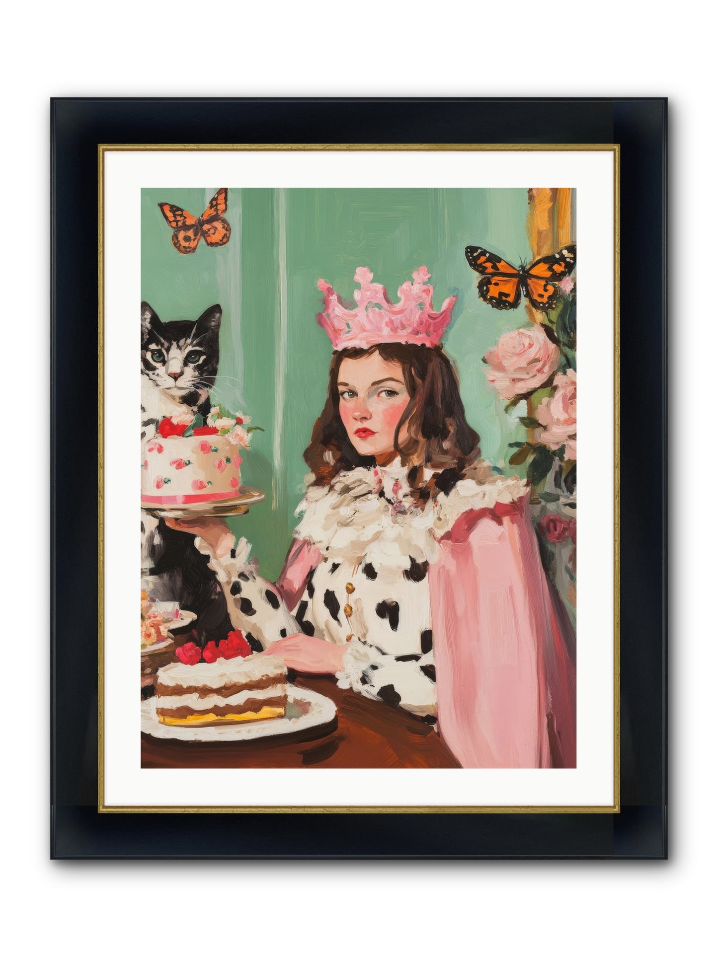 Magic's Soft Mark Framed Print - Wide Black w/Gold 24x32