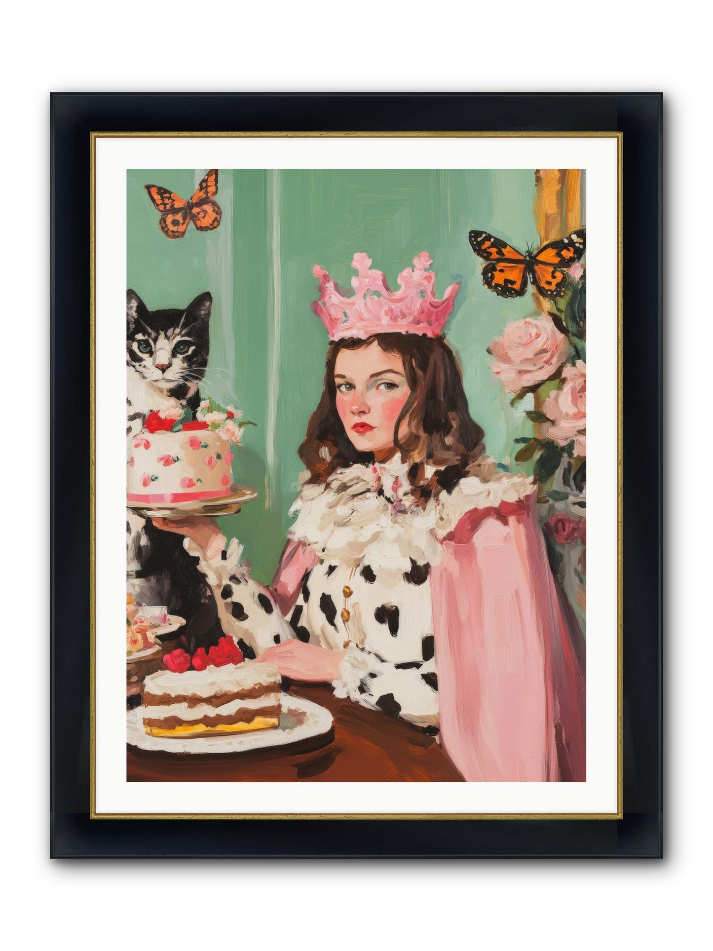 Magic's Soft Mark Framed Print - Wide Black w/Gold 30x40