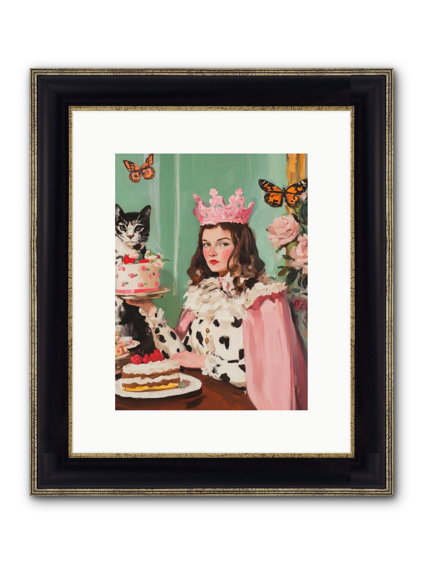 Magic's Soft Mark Framed Print - Black & Gold 9x12